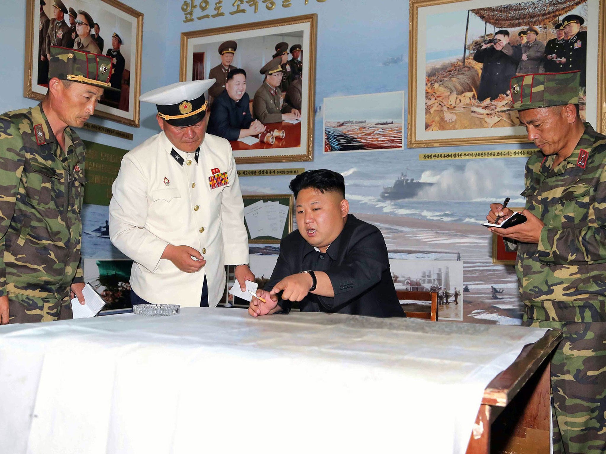 Kim Jong-Un advises the Korean People's Army (KPA) Unit 863 led 7th regiment