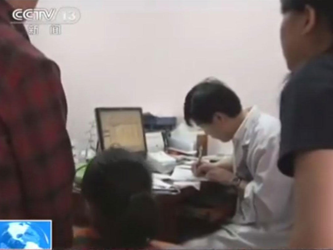 Children being tested for lead poisoning