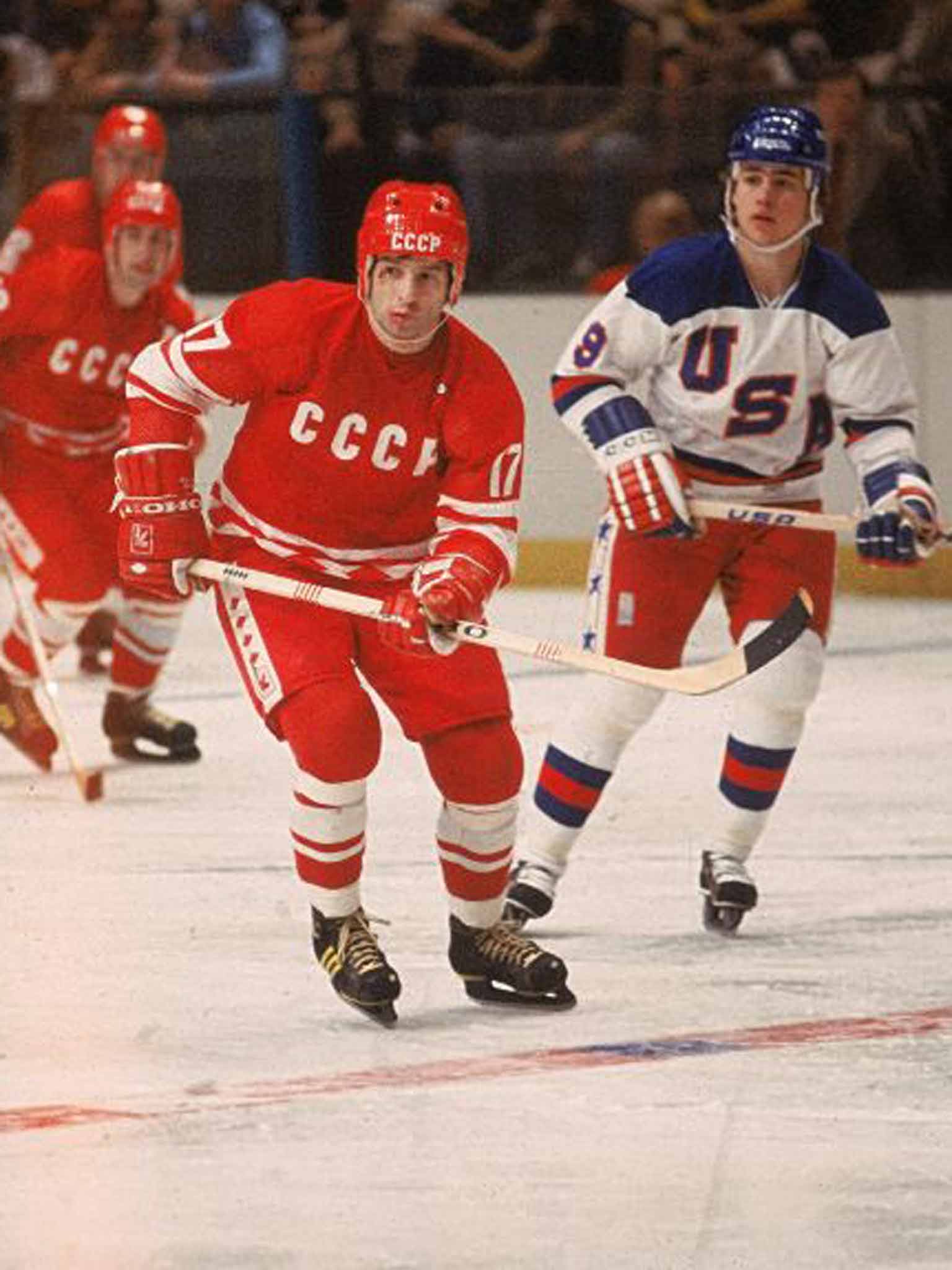 Red flair: Valeri Kharlamov and the Soviet ice hockey team in 1980