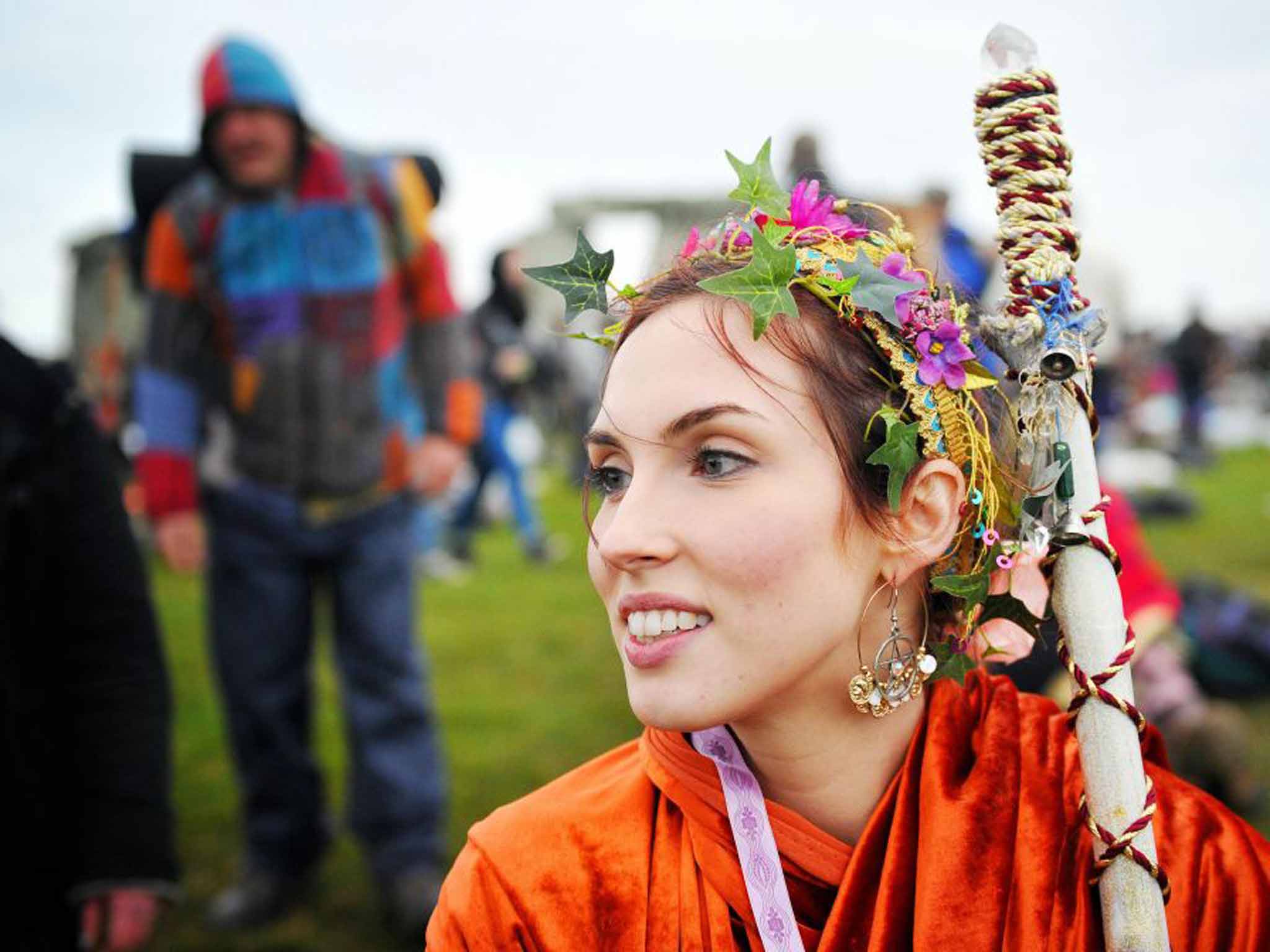 A druid at Stonehenge