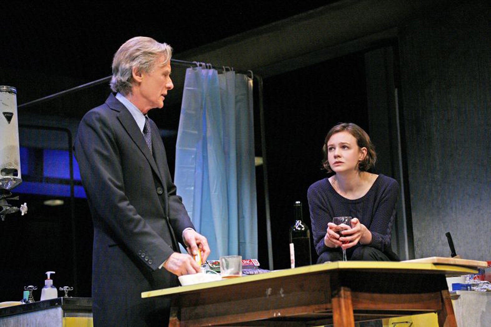 Bill Nighy and Carey Mulligan in Skylight