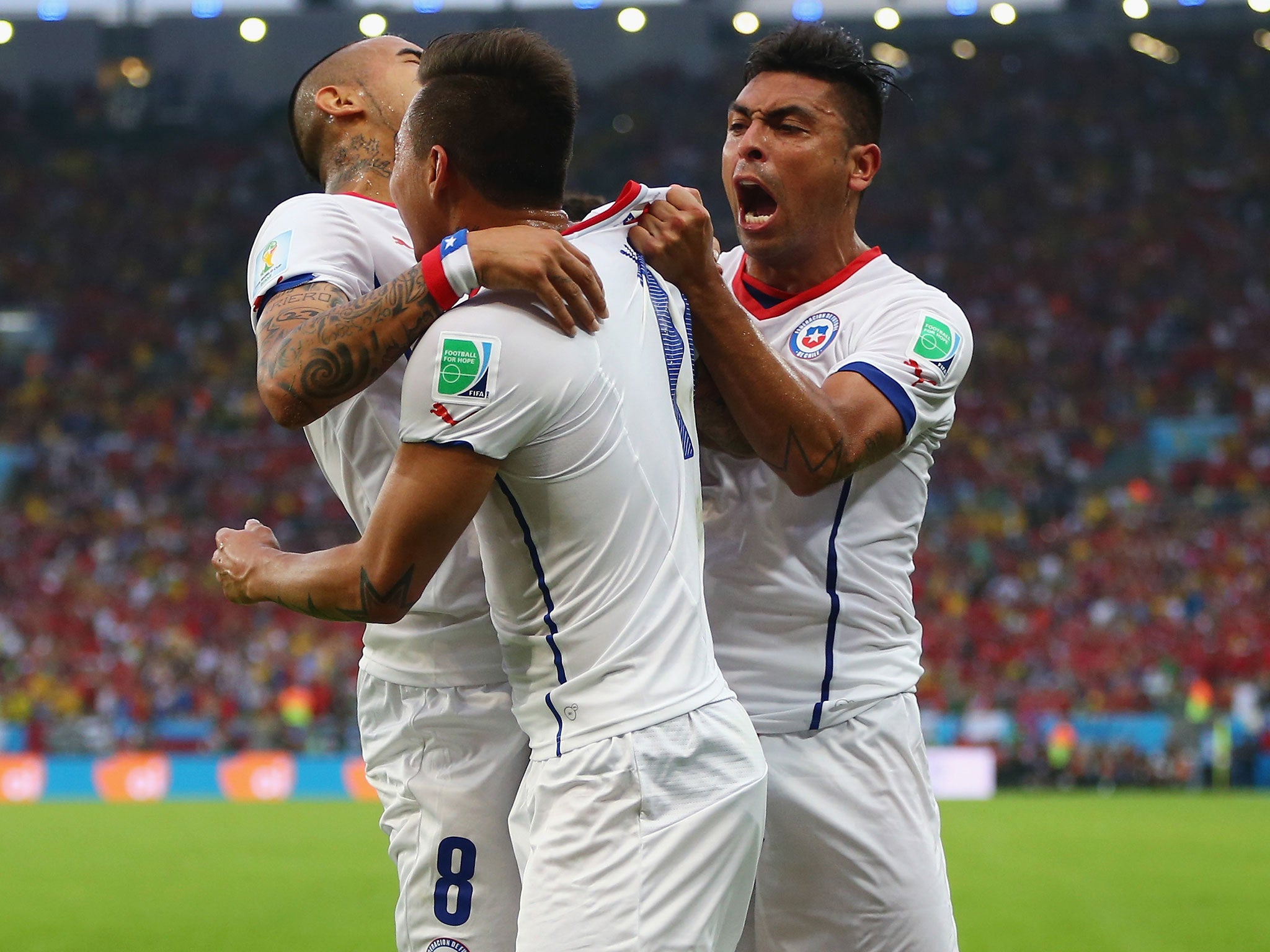 Chile celebrate