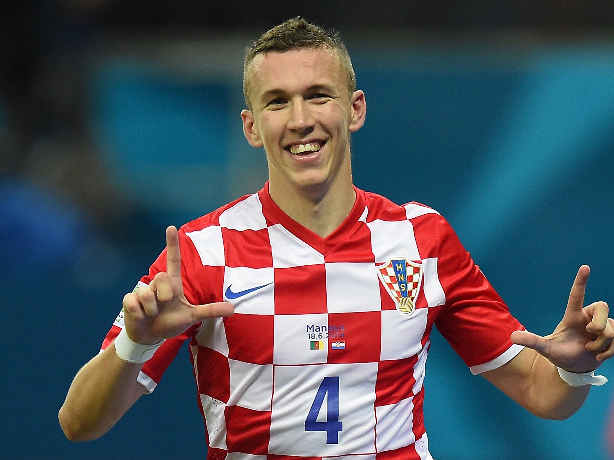 The Croatia midfielder Ivan Perisic