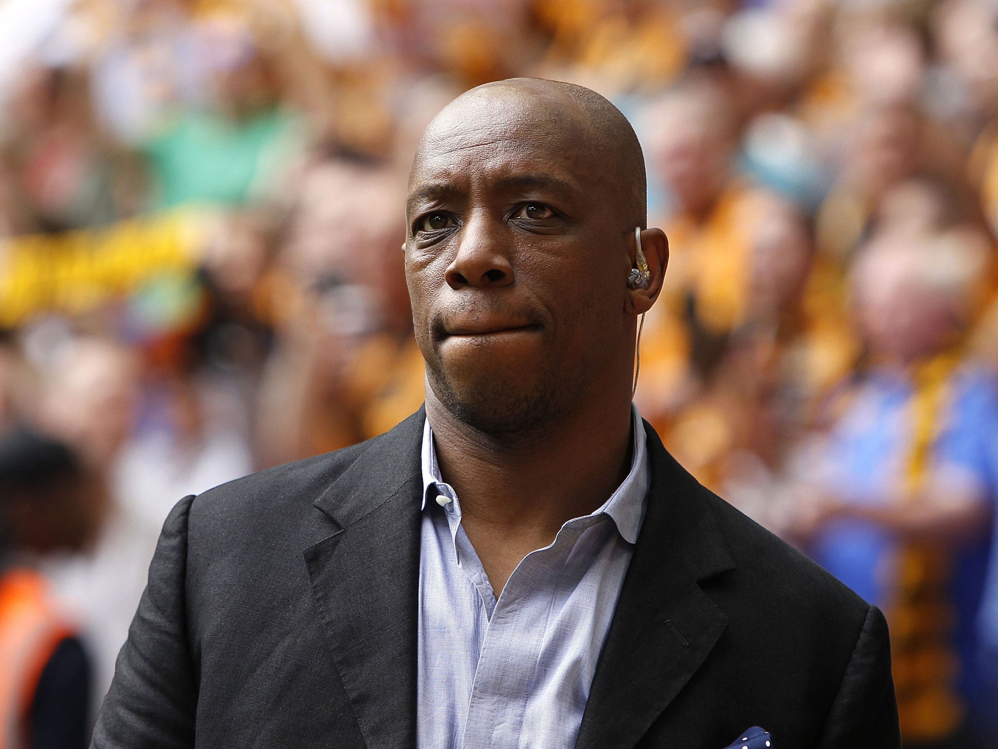 File photo of former England footballer and ITV pundit Ian Wright, who is understood to have flown home from Brazil after his wife and children were burgled at knifepoint in London