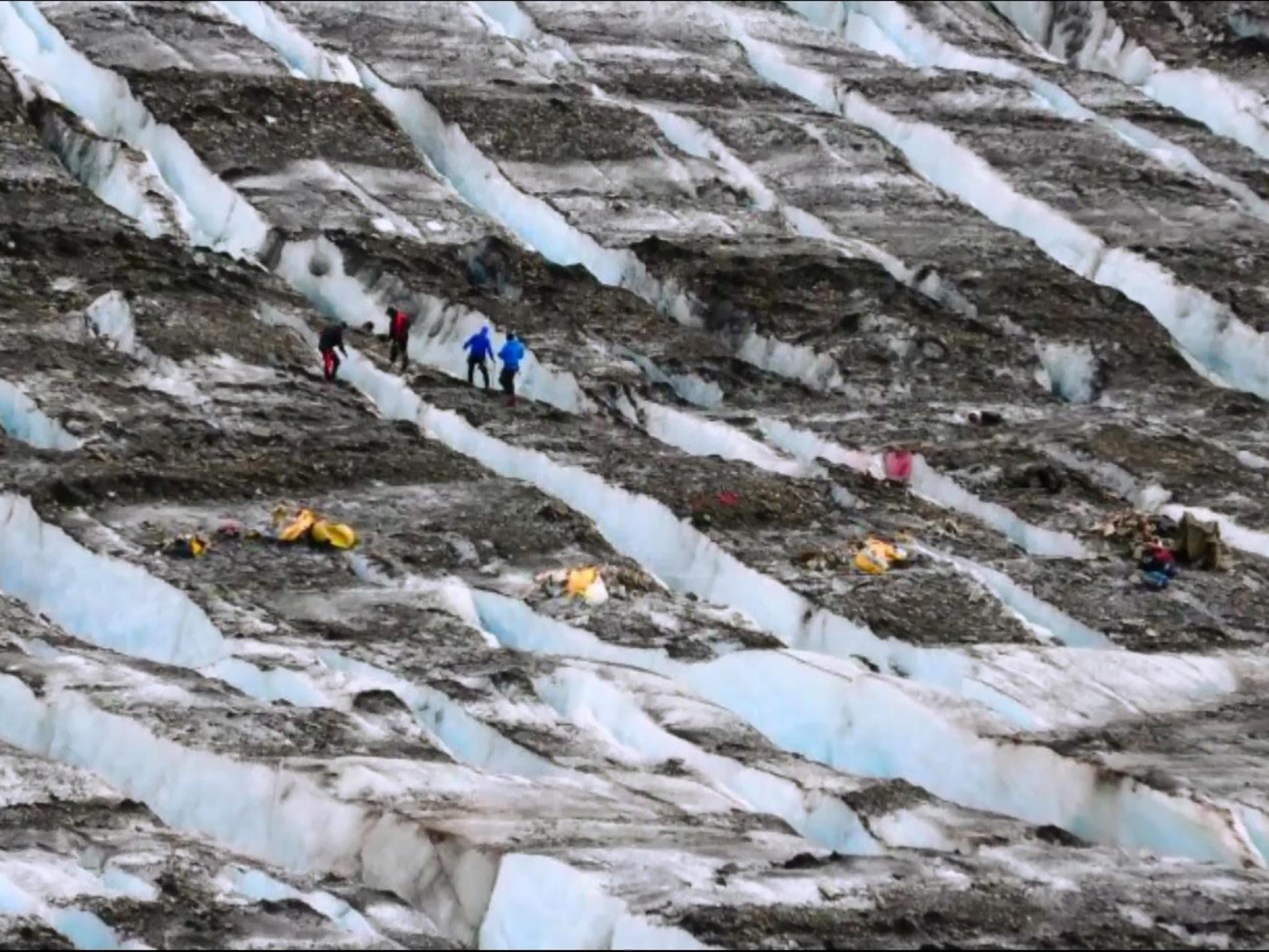 The C-124A Globemaster which was found on Colony Glacier, Alaska