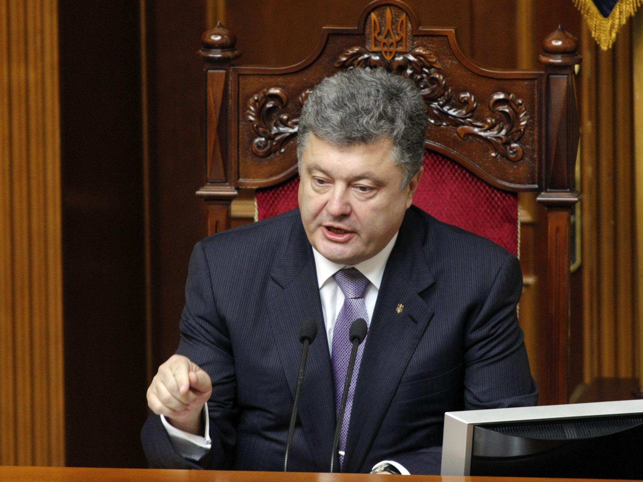 Petro Poroshenko claims 'permanent ceasefire' has been agreed