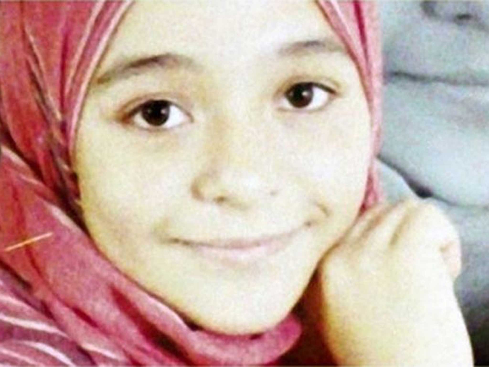 Lost girl: Suhair al-Bata’a, who died aged 13