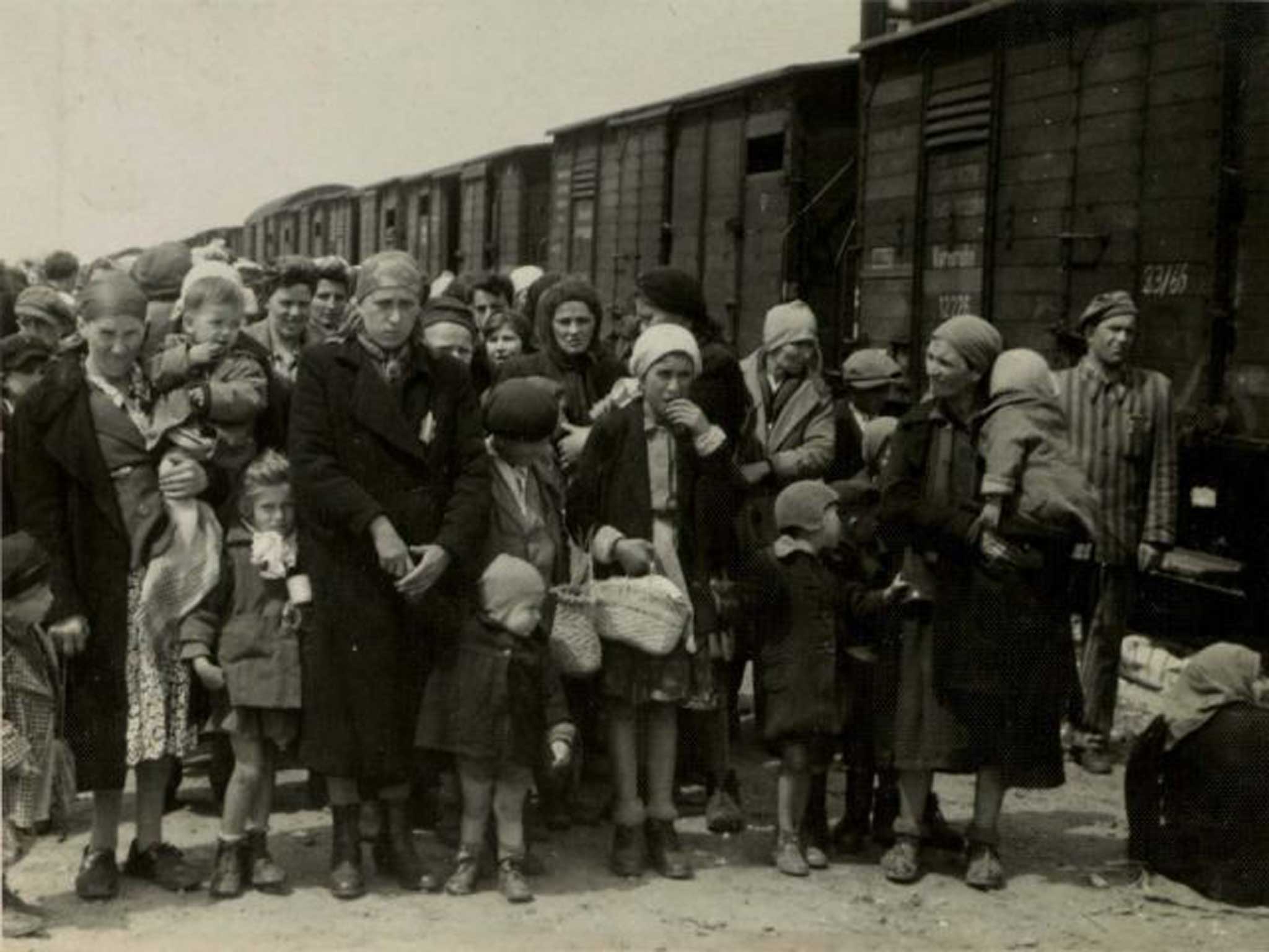 Prisoners at Auschwitz where Breyer worked