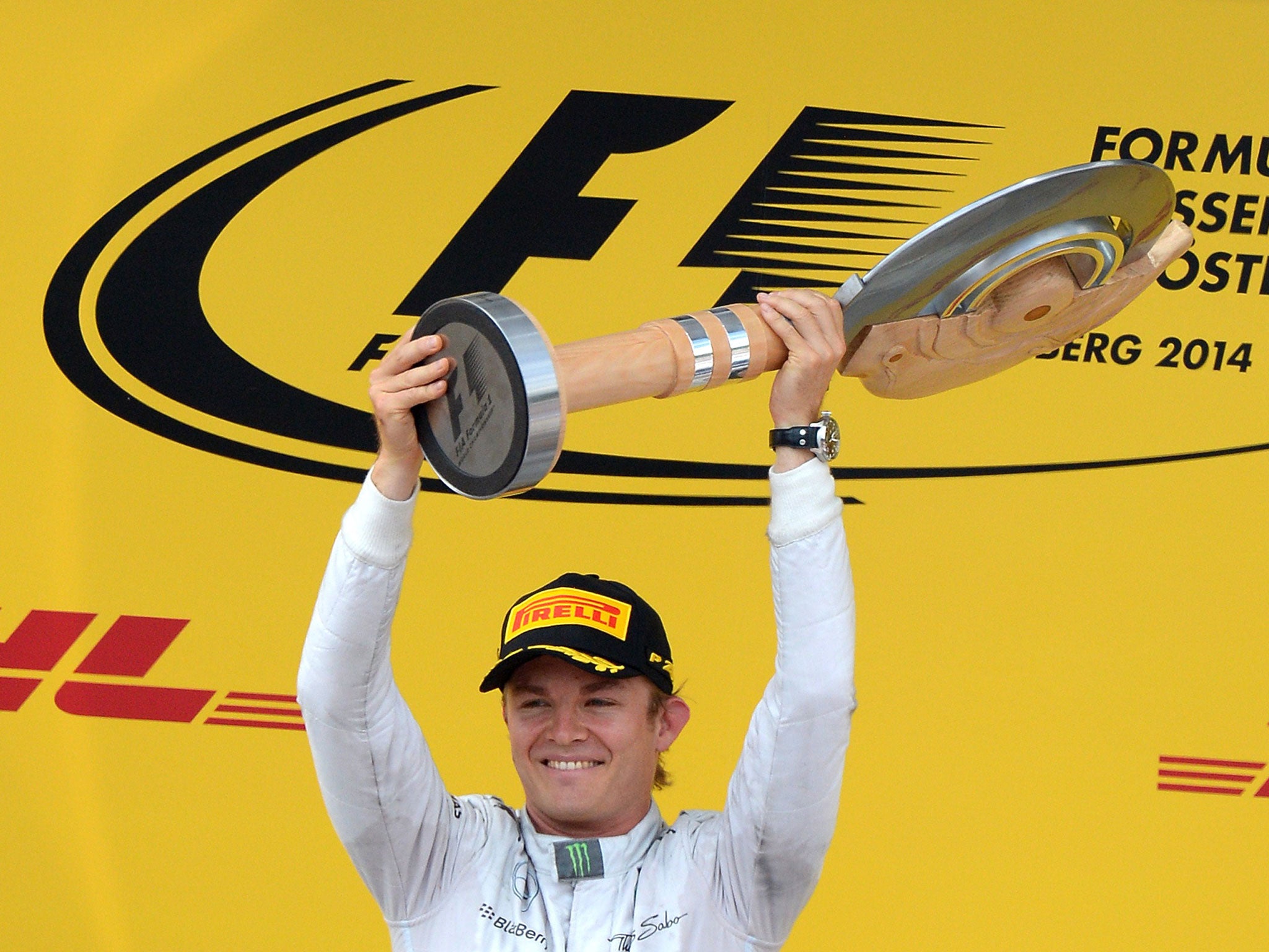 Nico Rosberg eventually won the Austrian Grand Prix, ahead of Mercedes team-mate Lewis Hamilton