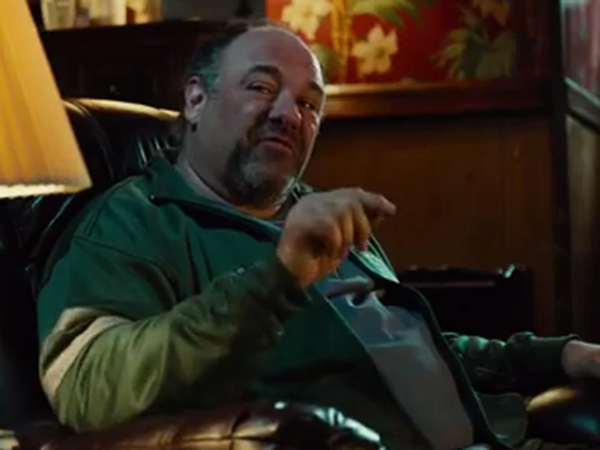 James Gandolfini as Cousin Marv in 'The Drop'