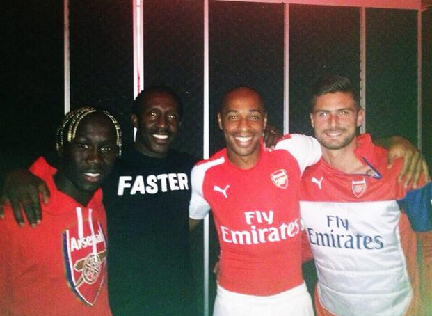 Linford Christie mistakenly leaked this picture in January - the two kits match