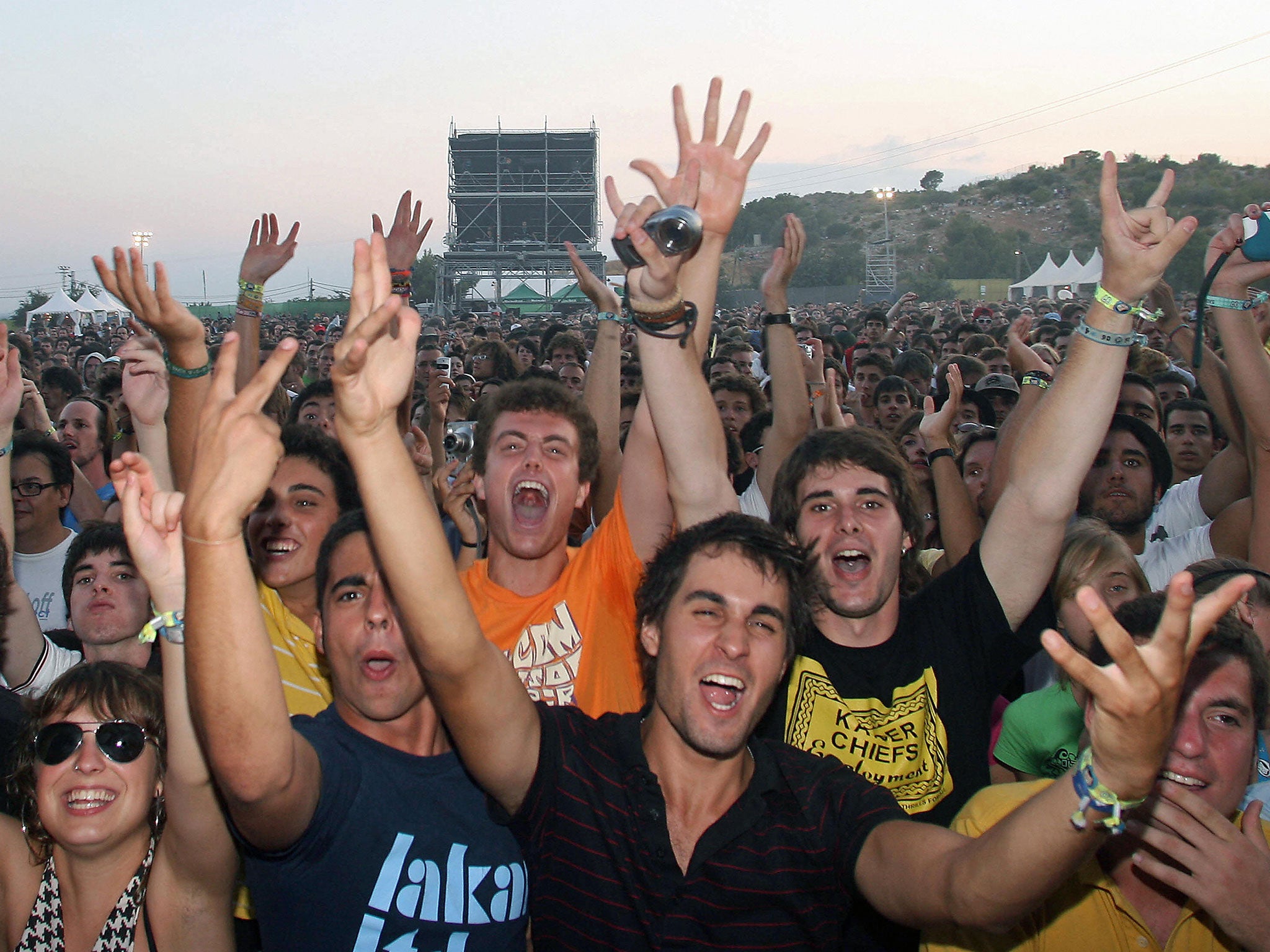 Music fans enjoy Benicassim Festival in Spain