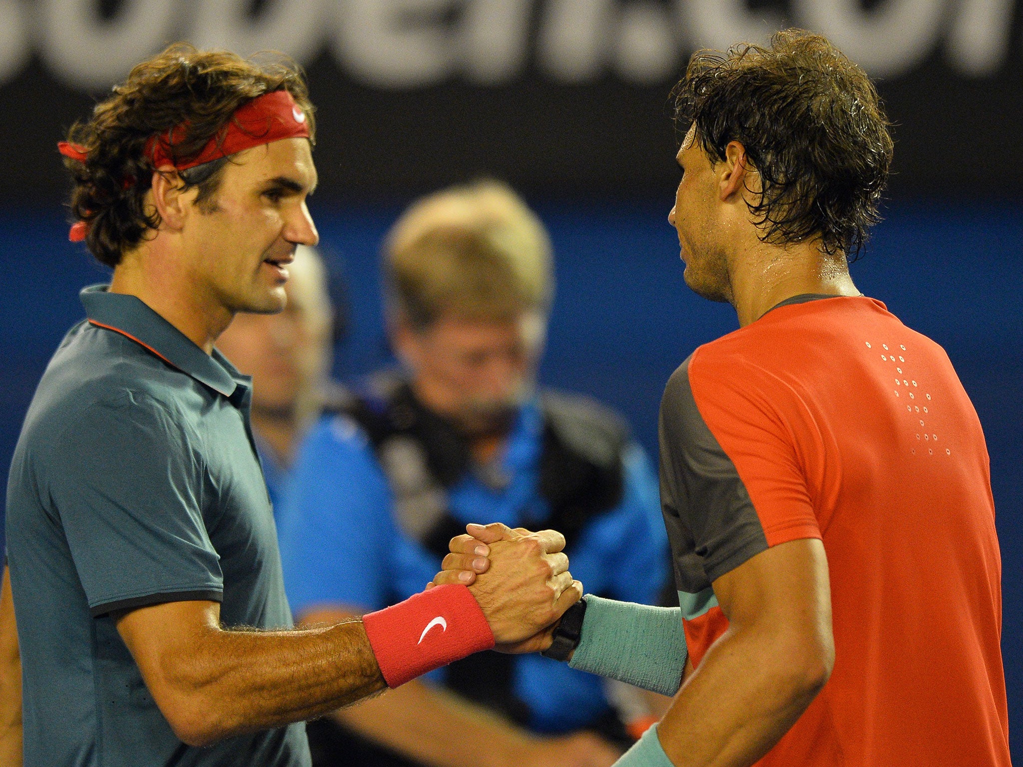 Roger Federer and Rafael Nadal