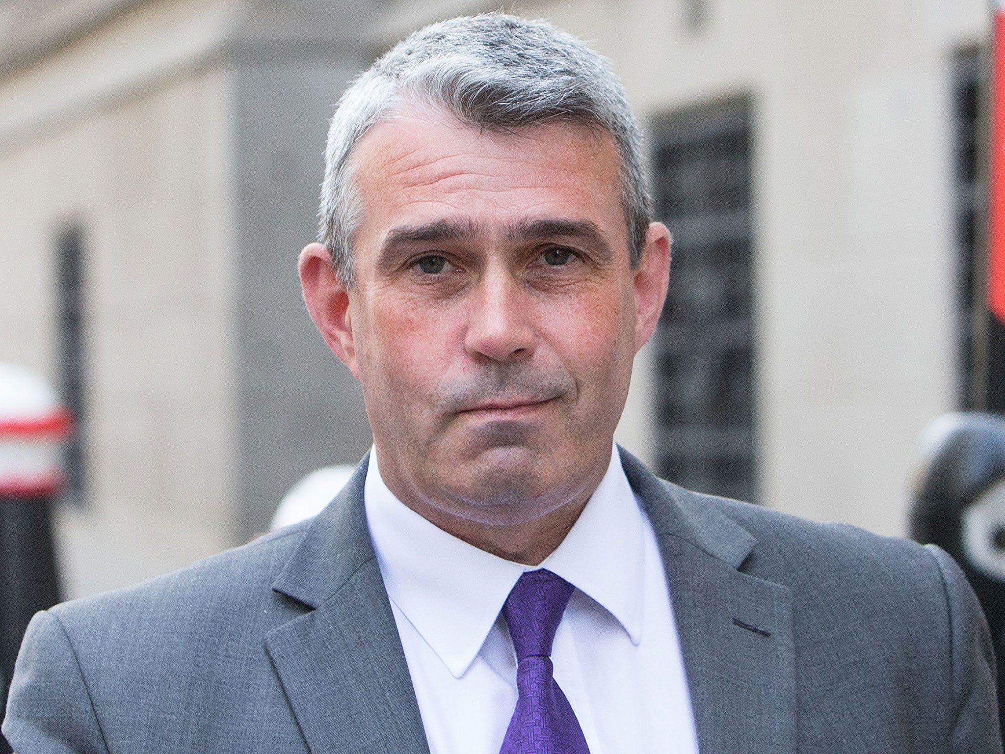 Mark Hanna outside the Old Bailey in London