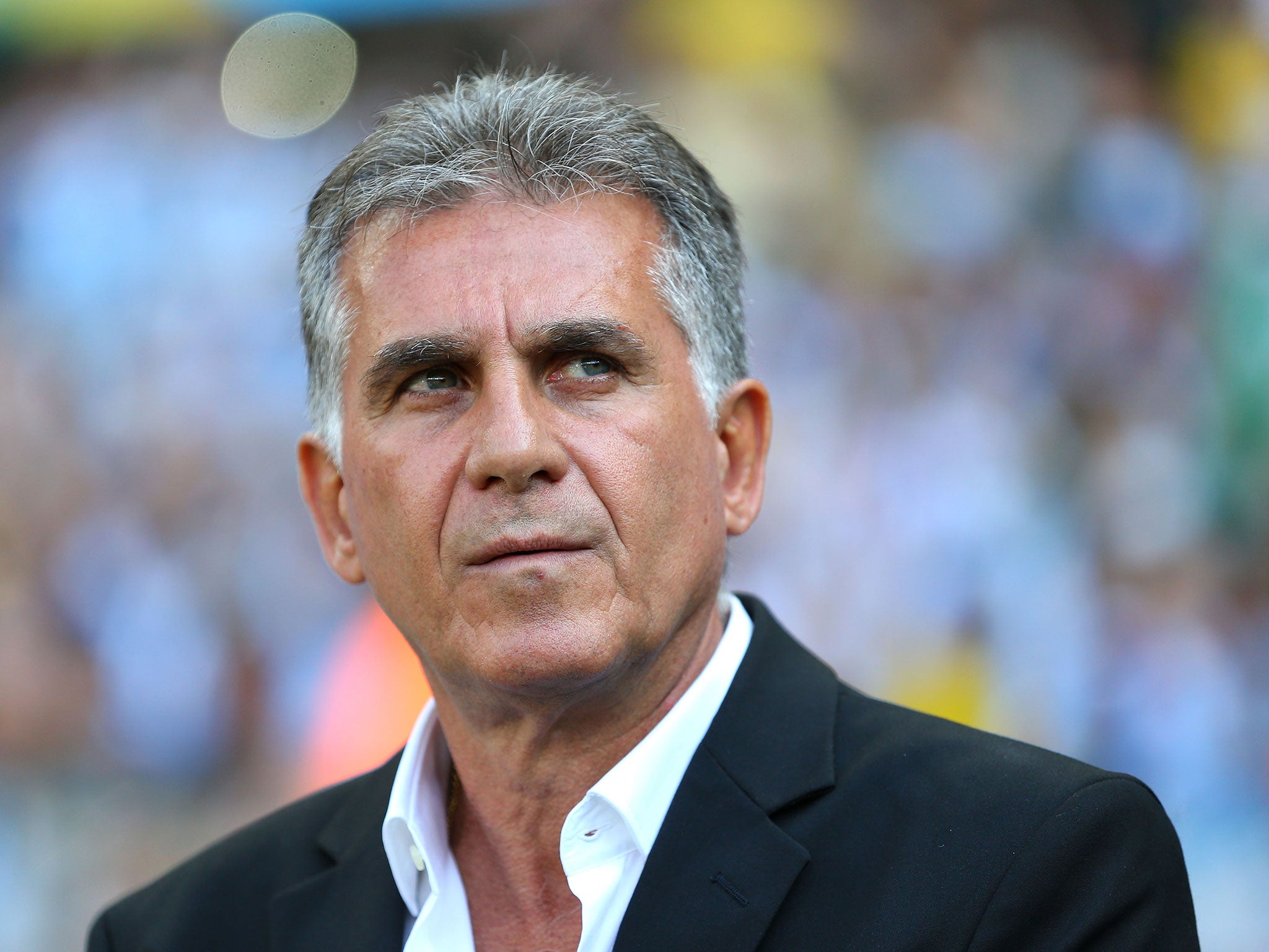 Iran coach Carlos Queiroz looks on from the touchline