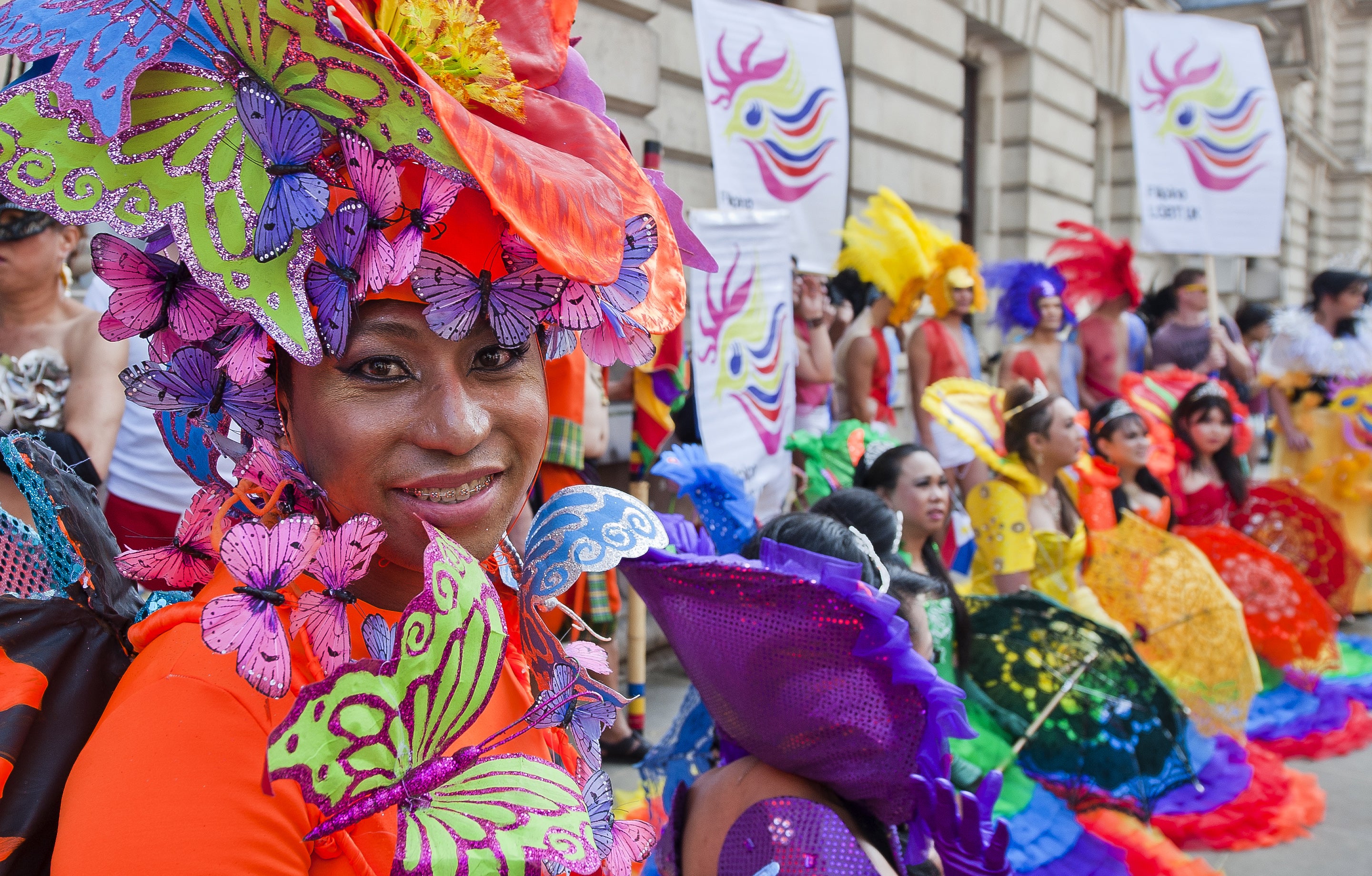 Members of the Pride parade 2013