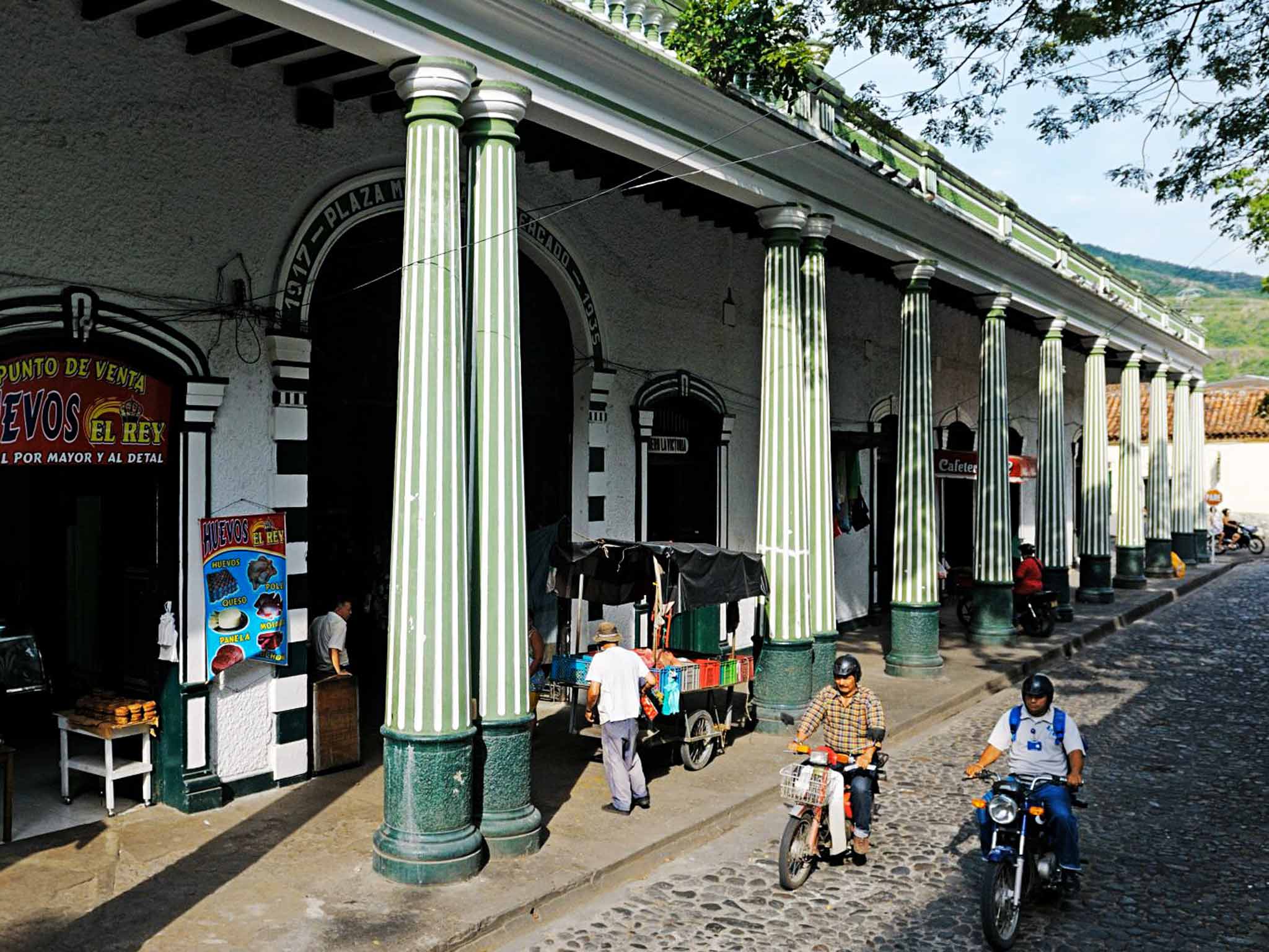 Serene setting: outside Honda's central market