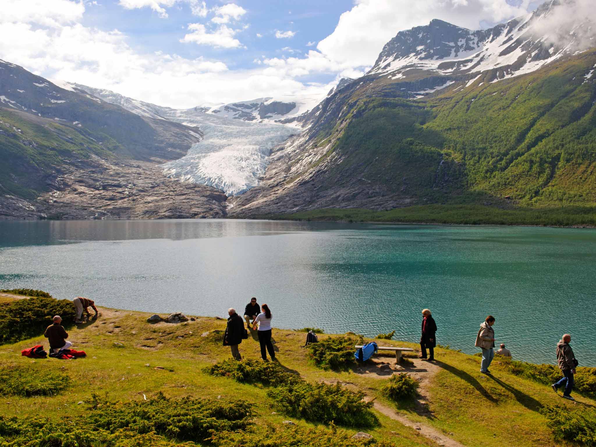 The vast Svartisen glacier