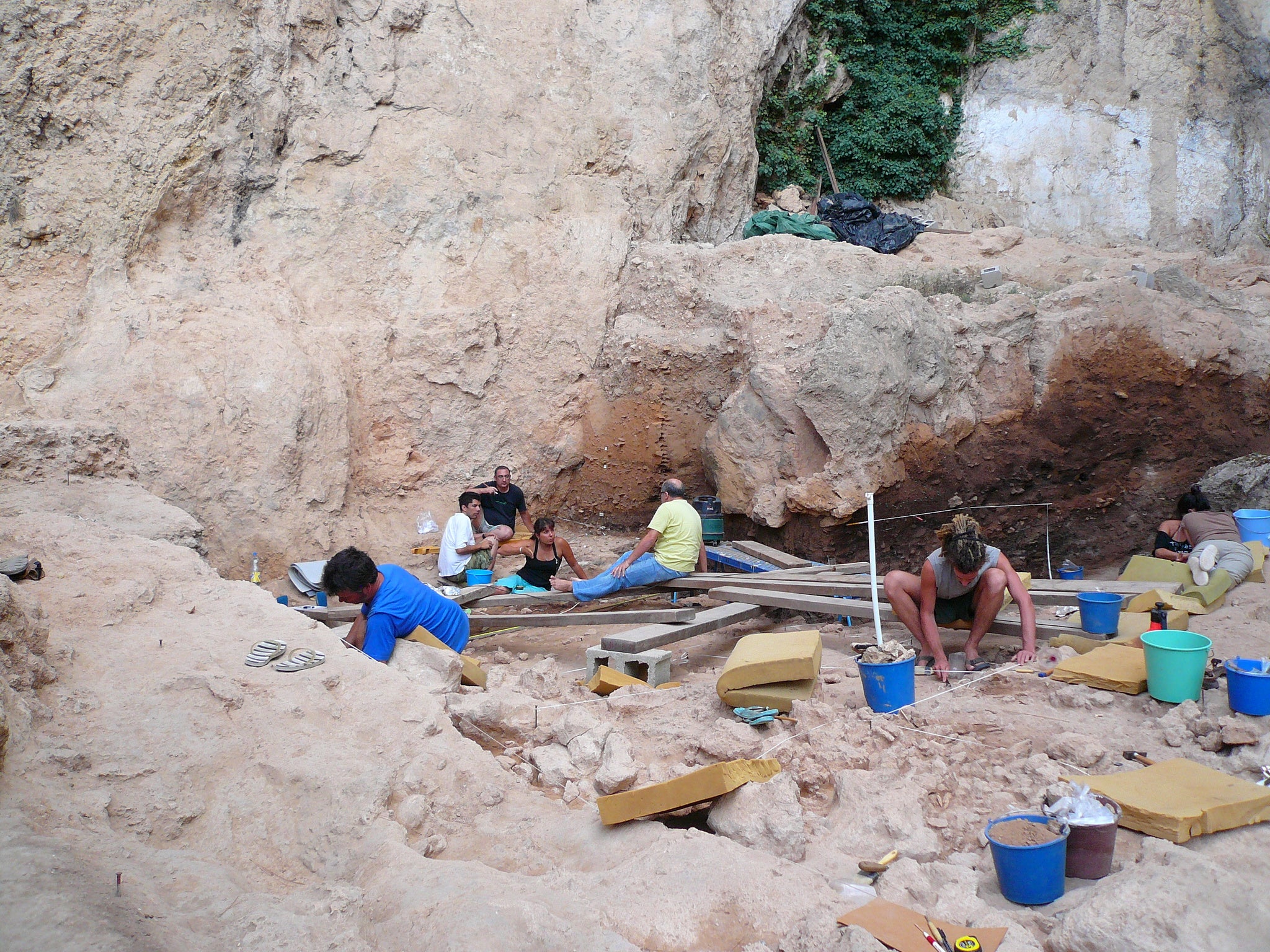 Ainara Sistiaga and her team dug at the site of an ancient campfire to find the human faeces