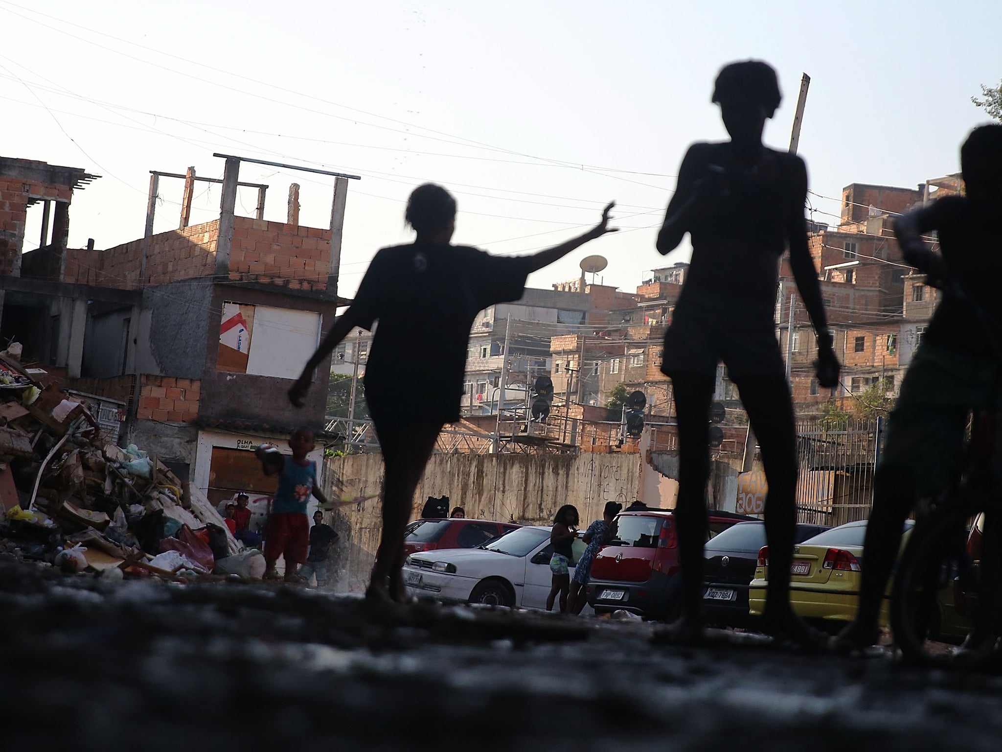 A view of a favela in Rio de Janeiro