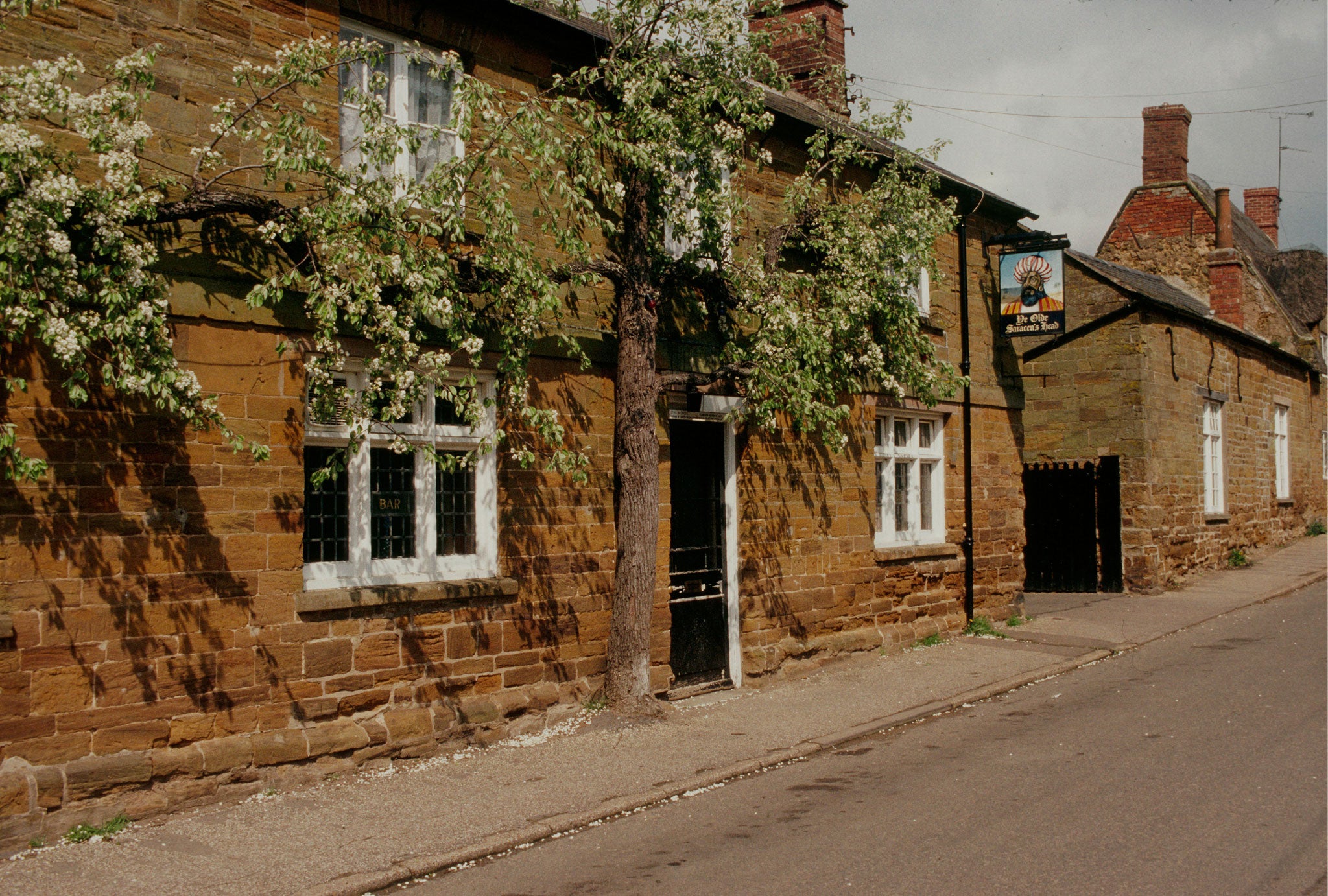 The Saracen's Head is one of the most enjoyable inns ever imagined, replete with red telephone booth, beer garden, and stonking ales