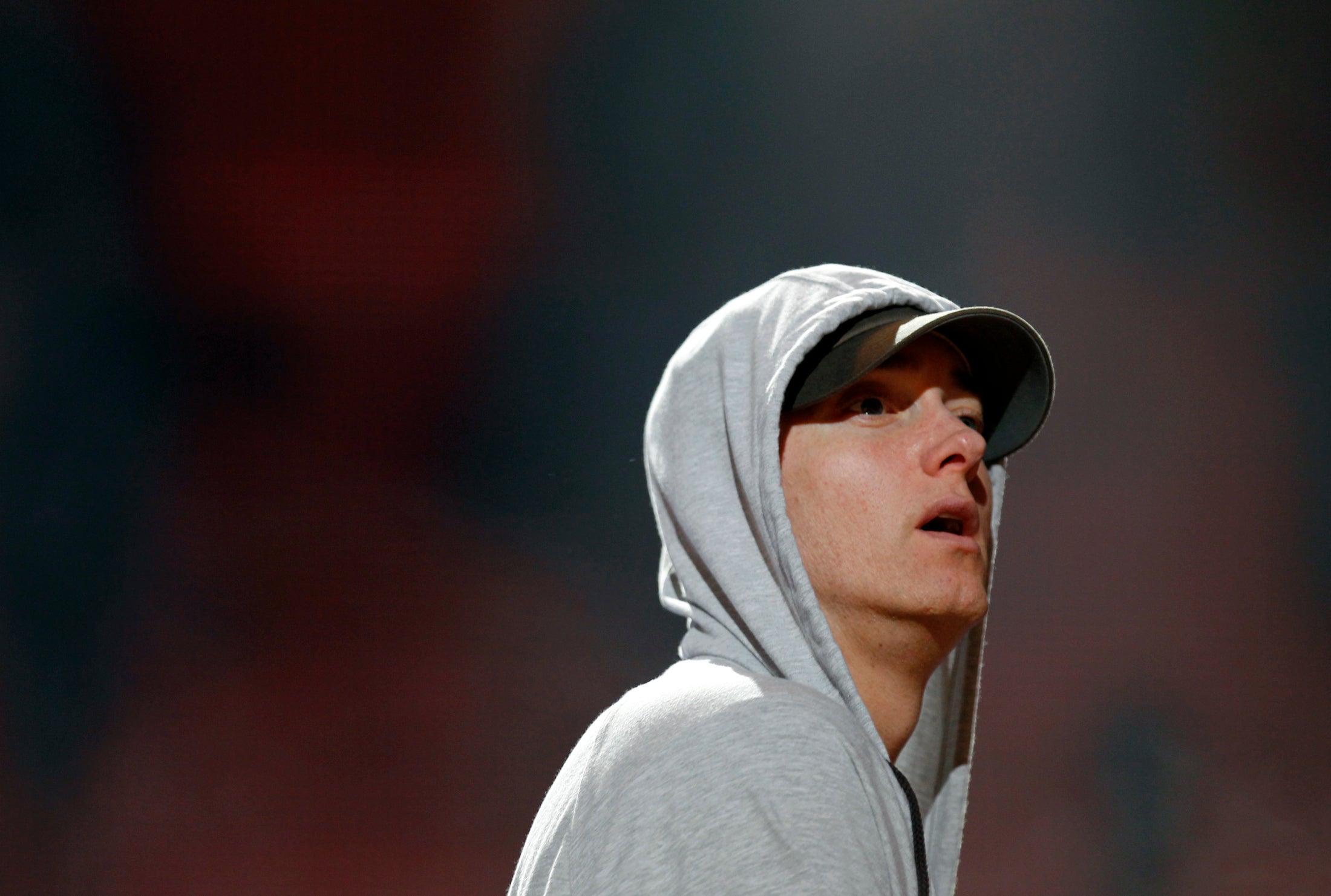 Rapper and singer Eminem performs on stage