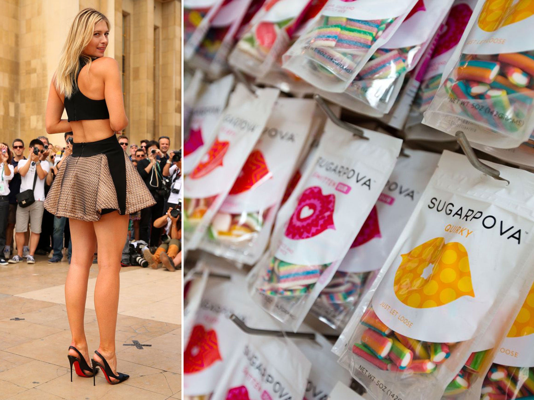 Love all: Fans fall for candy in the Sugarpova Candy Lounge, in Wimbledon for the duration of the tennis championships