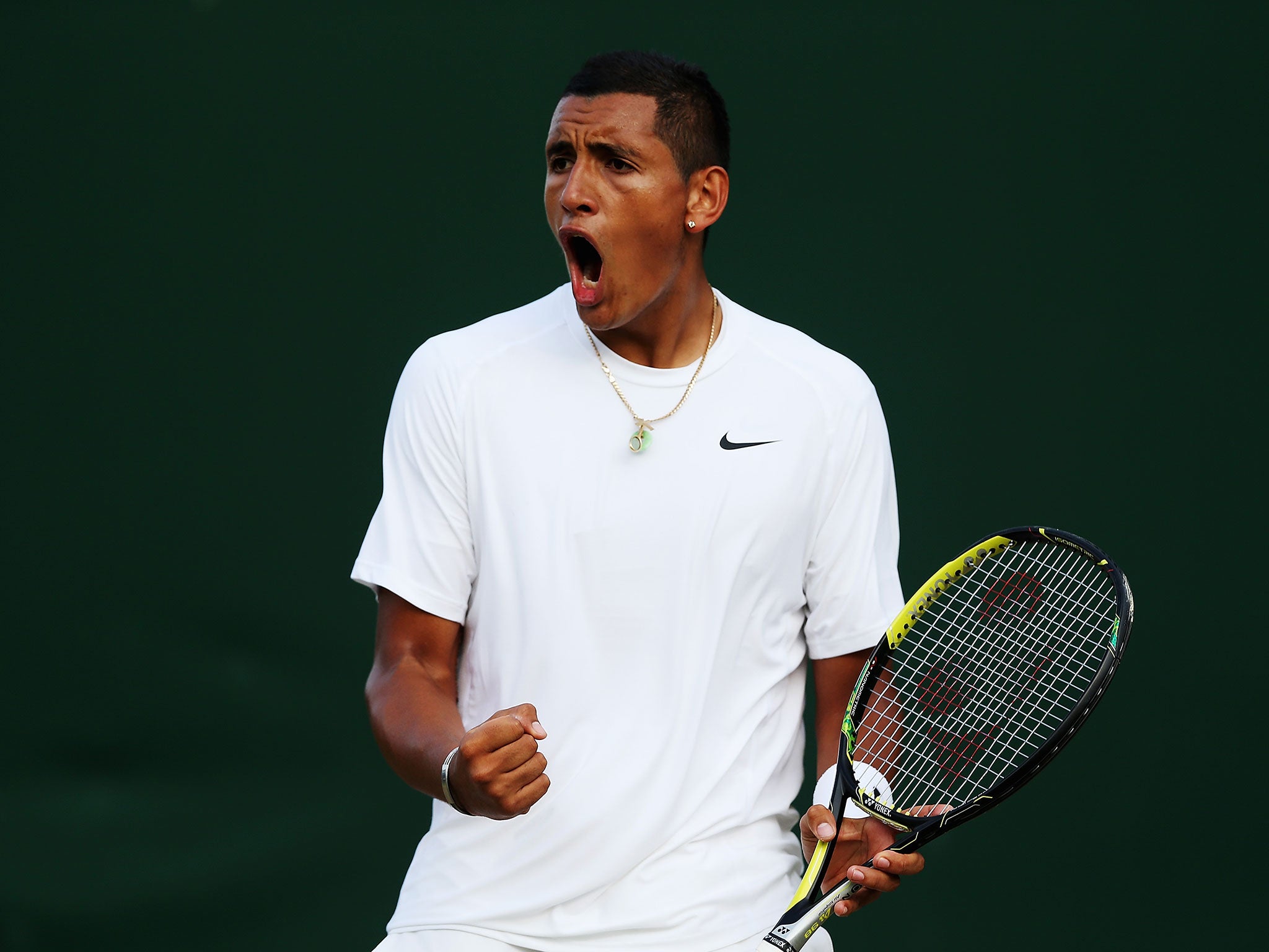 Kyrgios defied his world ranking of 144 to earn a fourth-round match against Rafael Nadal