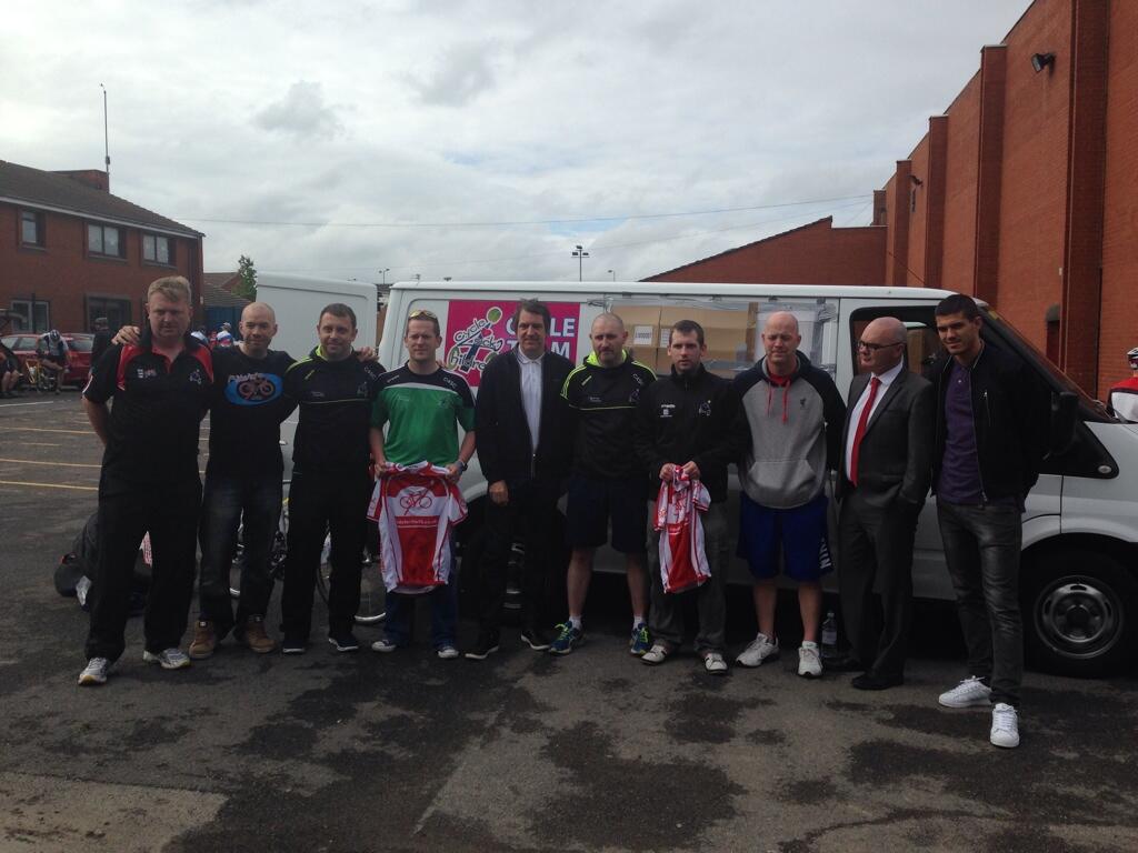 Liverpool MP Steve Rotheram was attending the ride and said the group had been encouraged by local people rallying around them