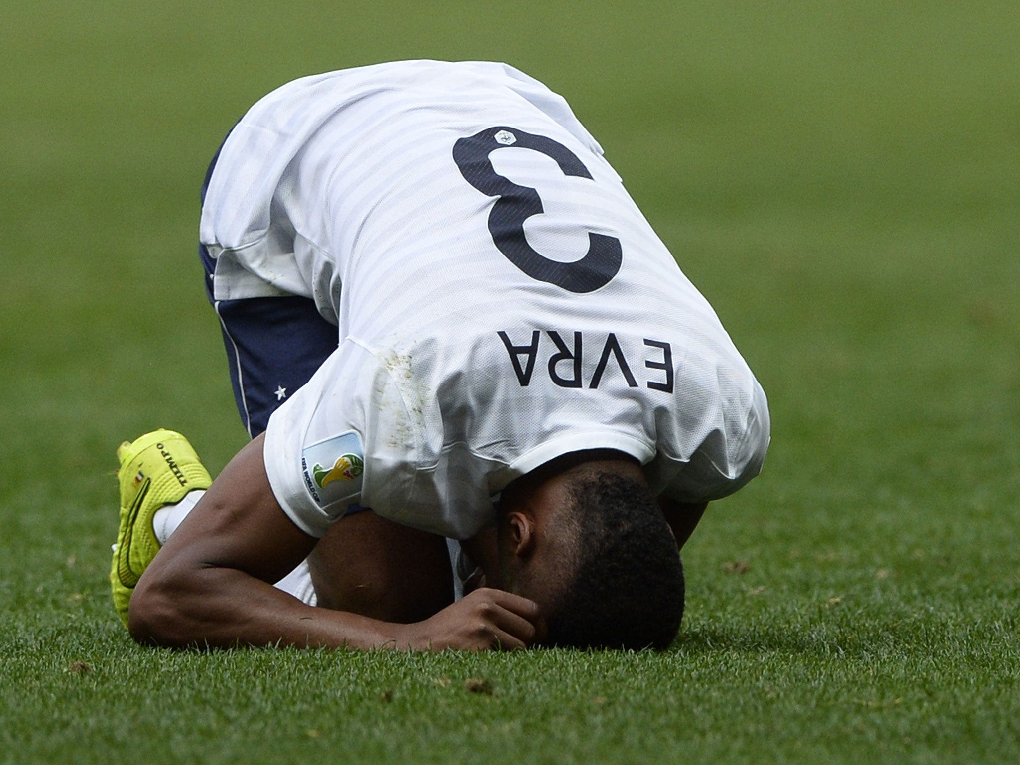 Patrice Evra seems unrecognisable from the player he was in 2010