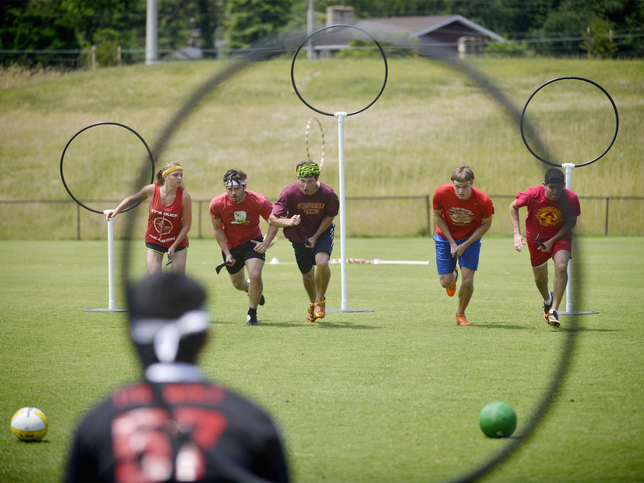 Sporting legacy: the Harry Potter character from J K Rowling’s novels is remembered through the real-life playing of the fictional game, quidditch, by over 4,000 players around the world