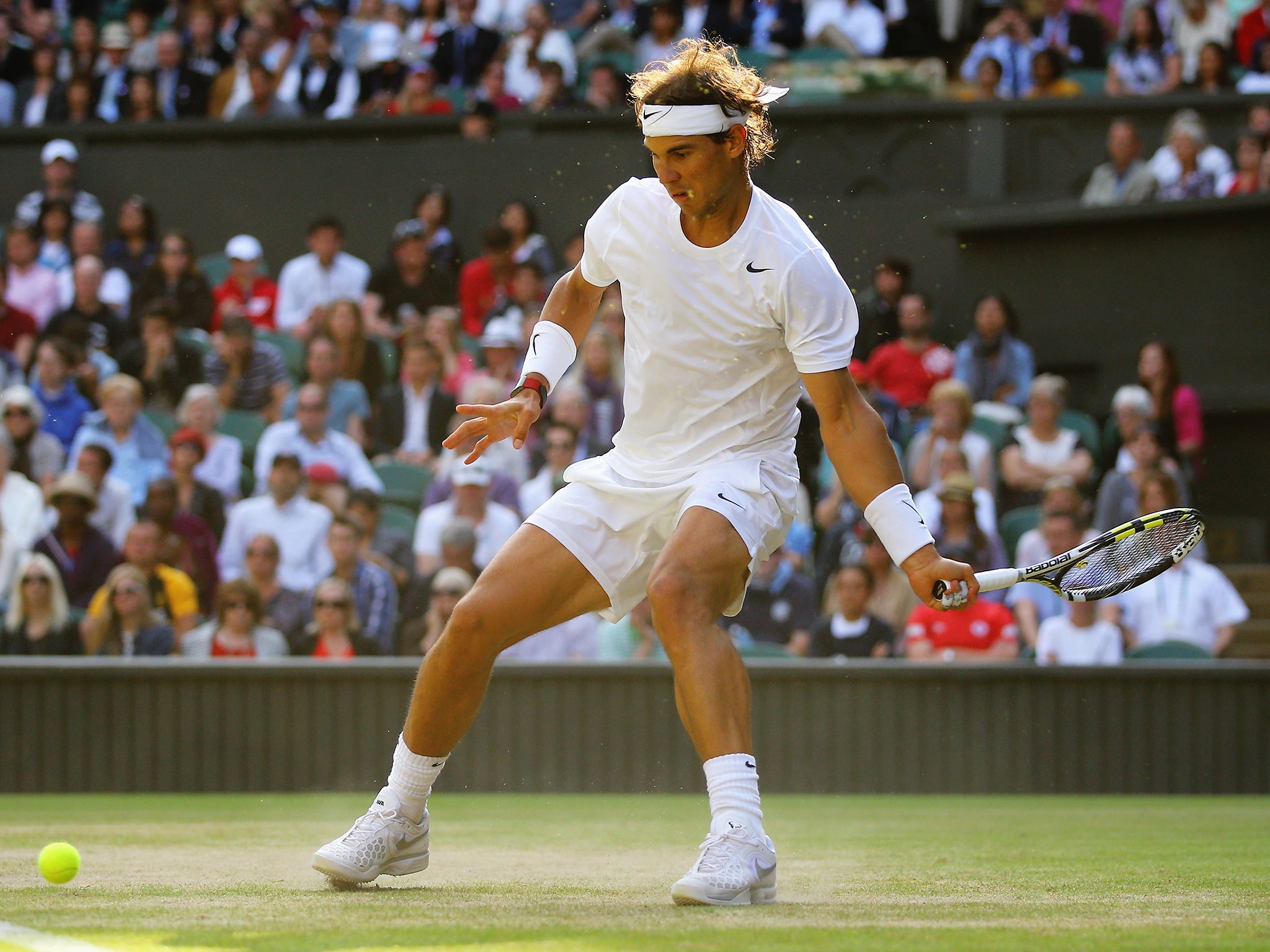 Rafael Nadal of Spain during his fourth round defeat against Nick Kyrgios