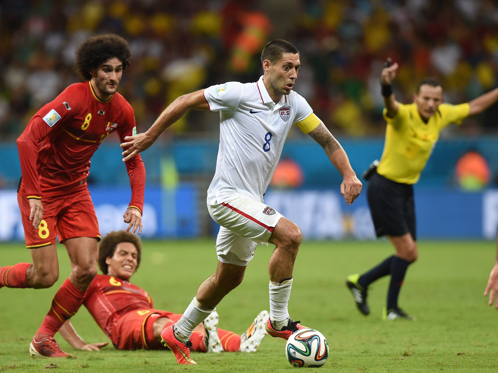 Clint Dempsey in action for the USA