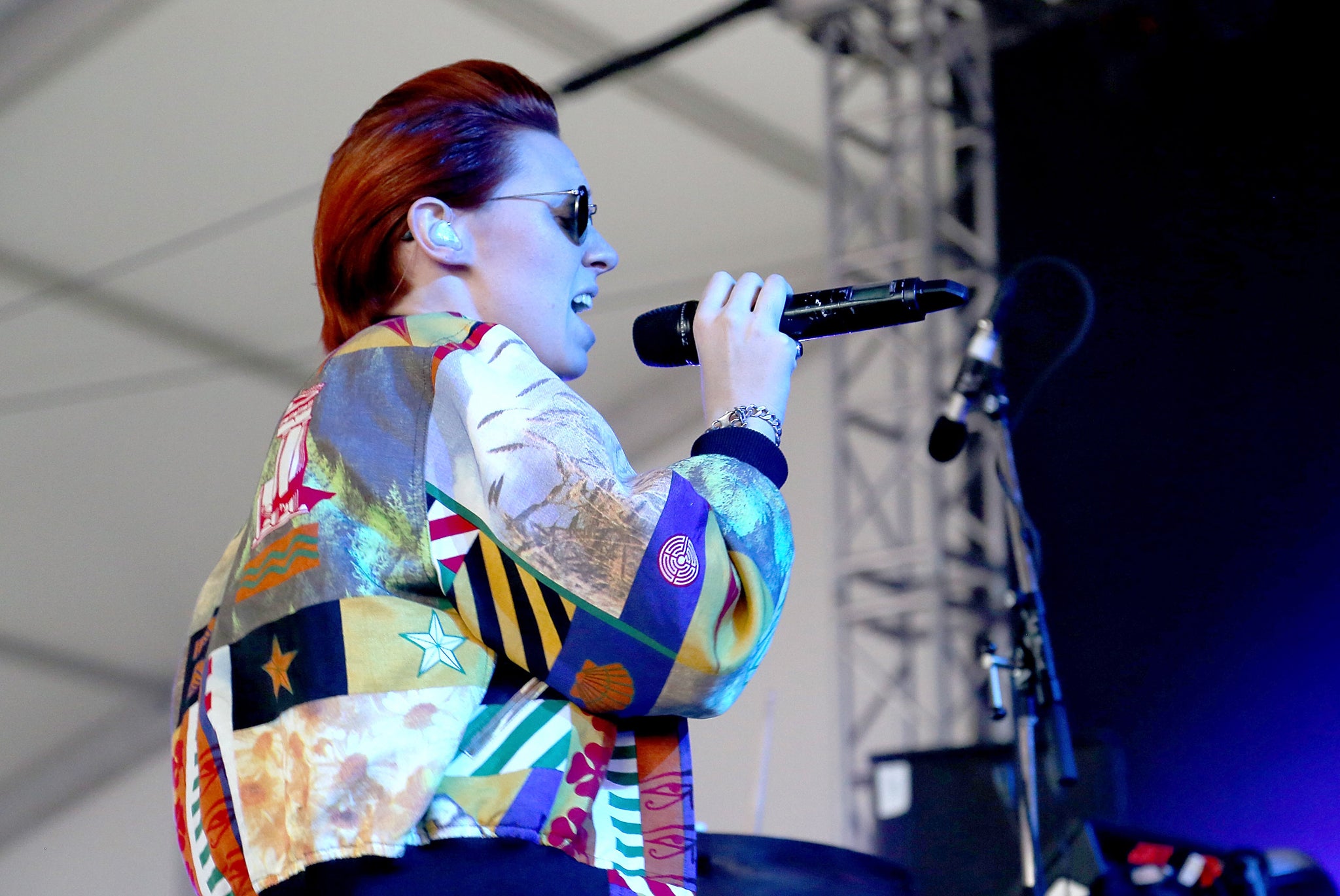 La Roux performs during the 2014 Governors Ball Music Festival in New York