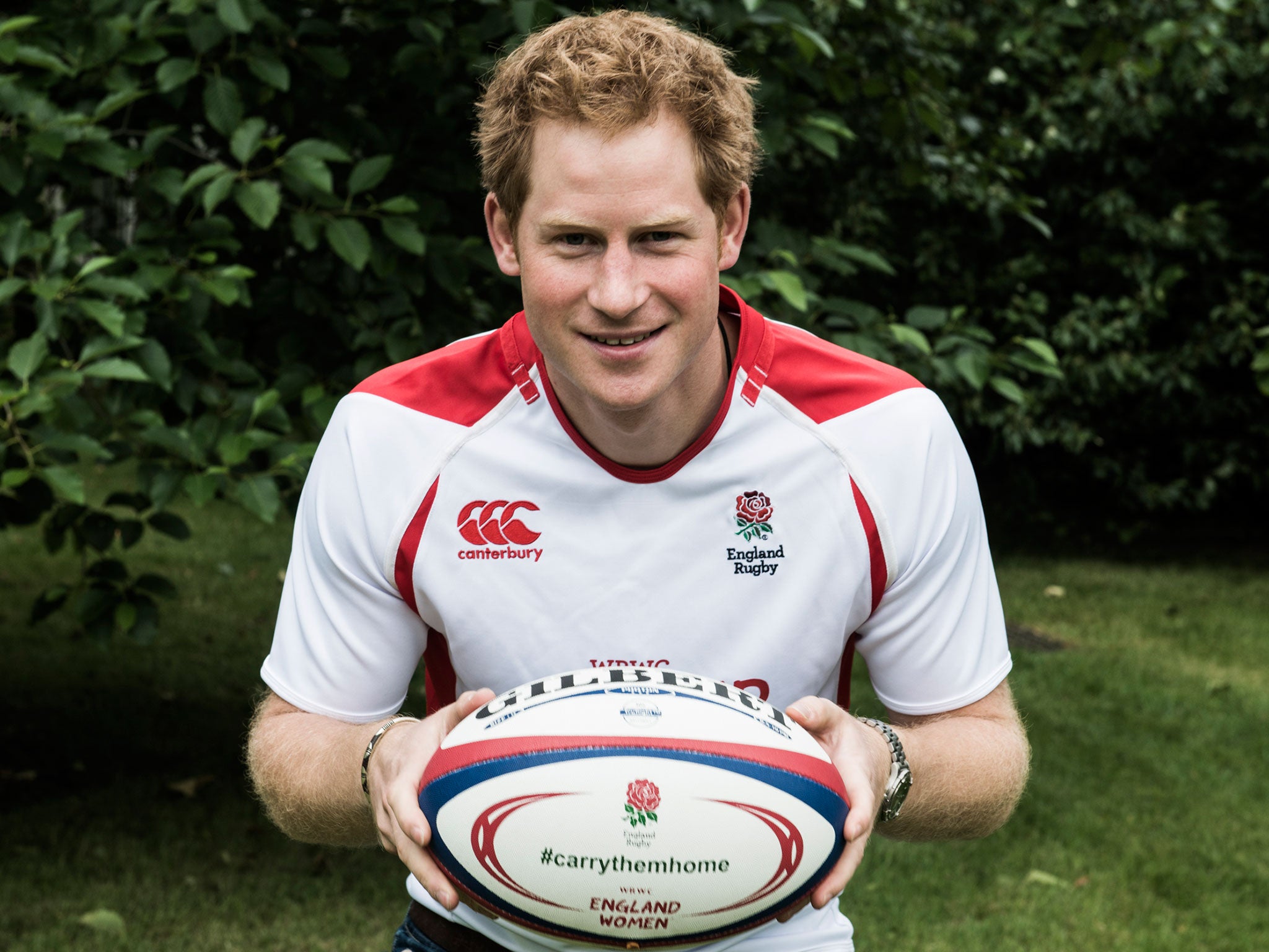 Prince Harry is supporting the England Women's side for the Women's Rugby World Cup