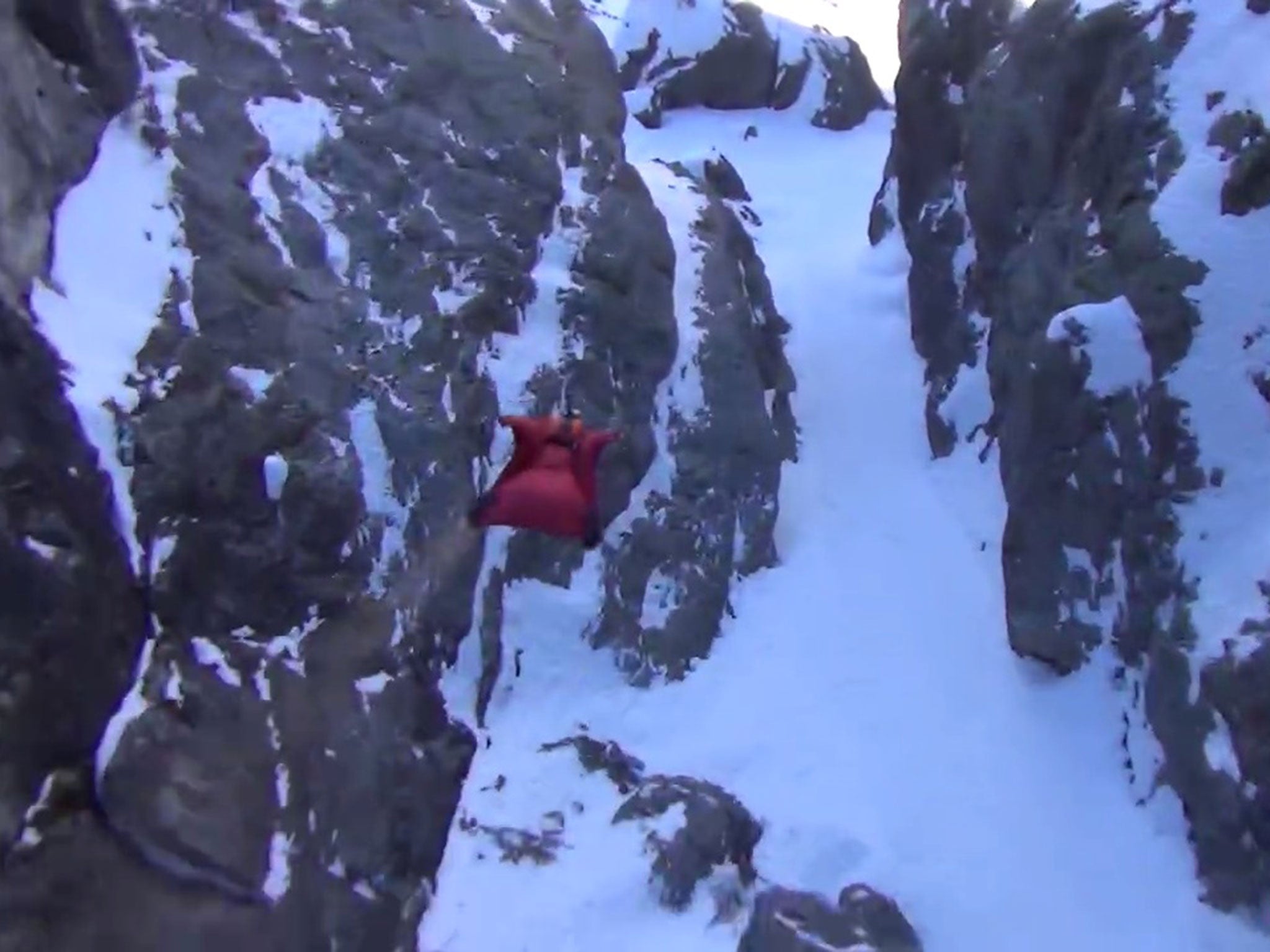 Late wingsuit pilot Brian Drake's final flight through the Alps