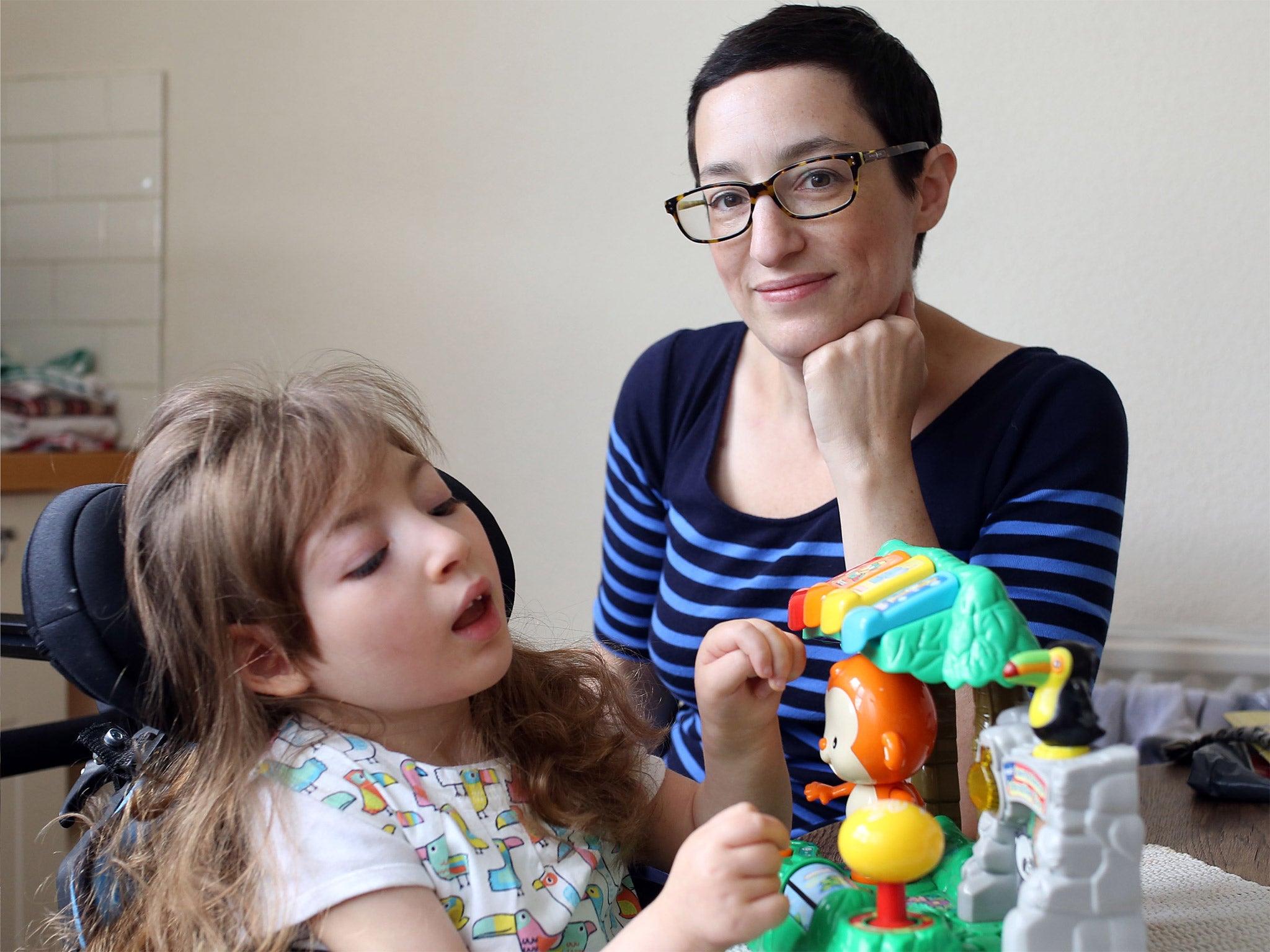 Stacie Lewis and her daughter, May