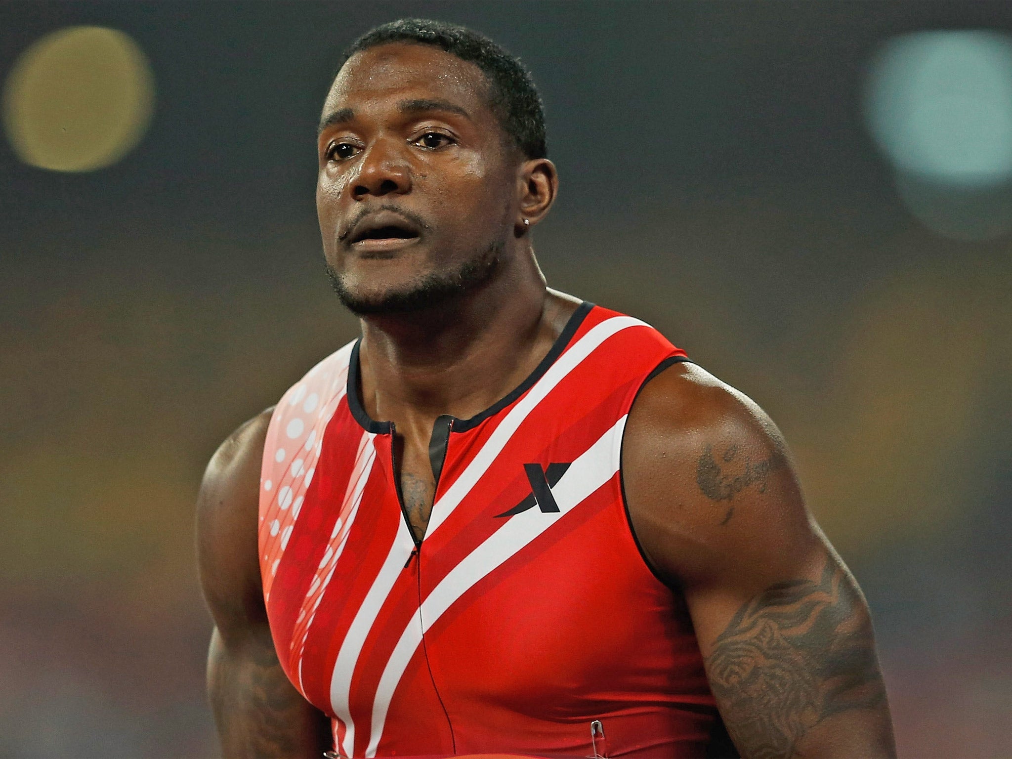 Justin Gatlin will run in the 100m in Lausanne