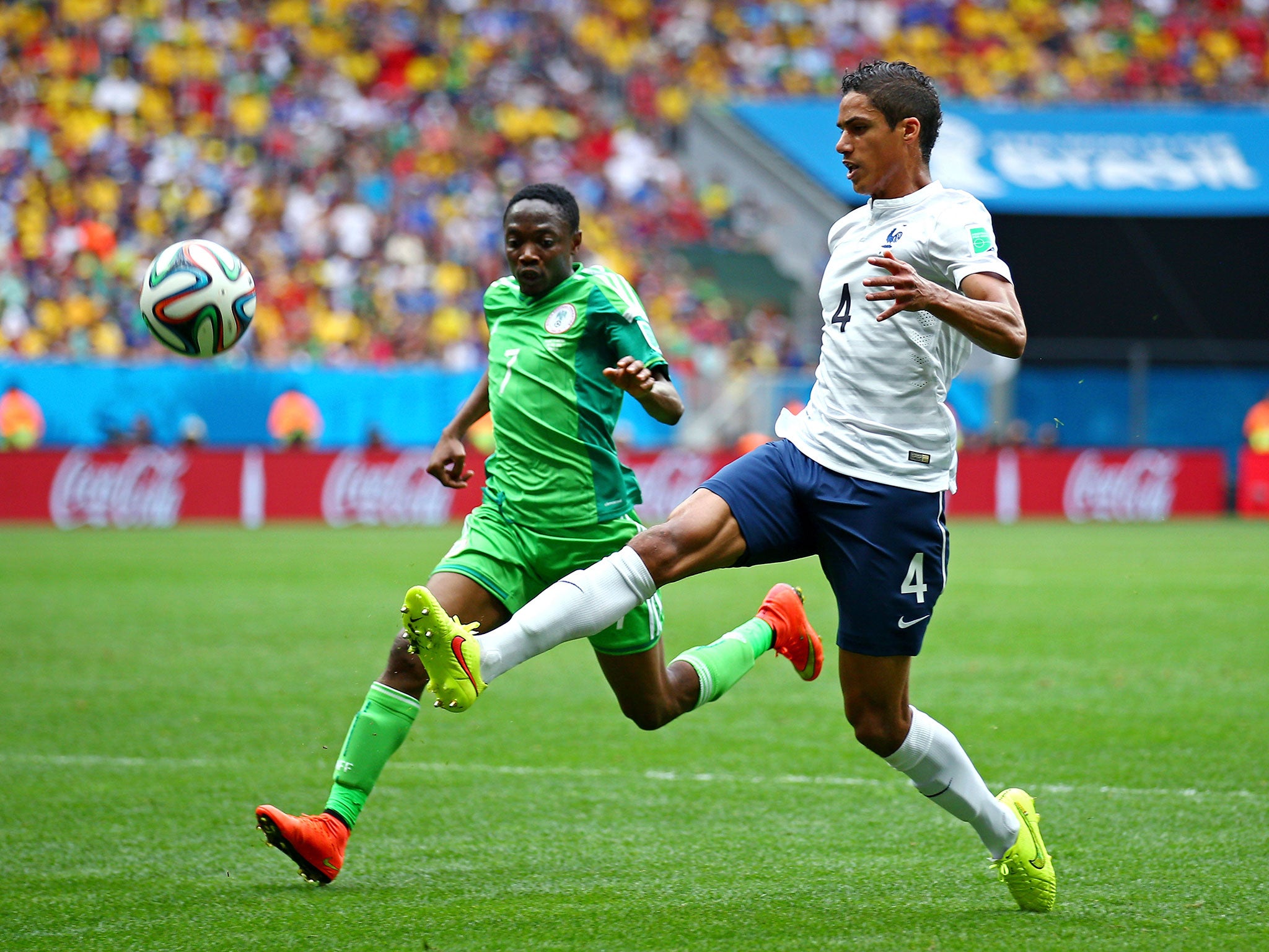 Classy defender Raphael Varane will have to be on his toes to deal with Thomas Muller