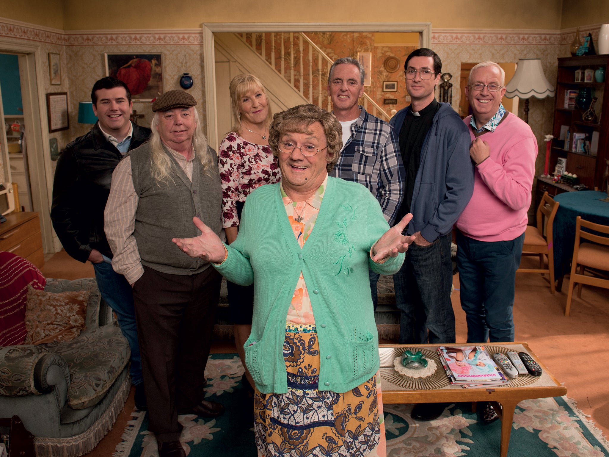 Brendan O'Carroll in his hit comedy Mrs Brown's Boys