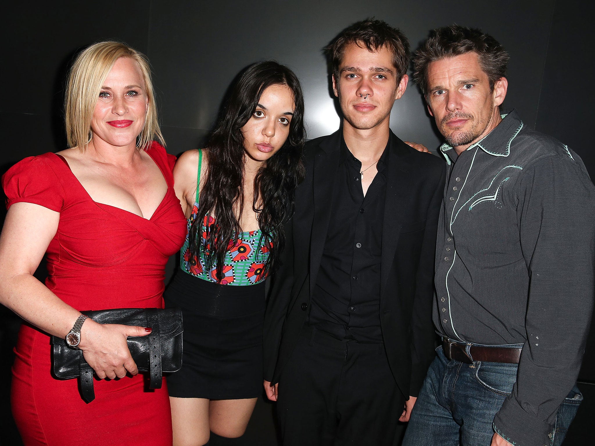 Boyhood actors: Patricia Arquette, Lorelei Linklater, Ellar Coltrane and Ethan Hawke