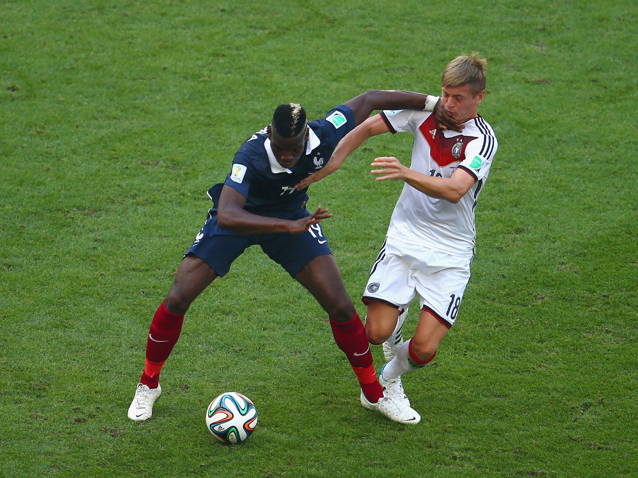 Toni Kroos in action during the 1-0 win over France