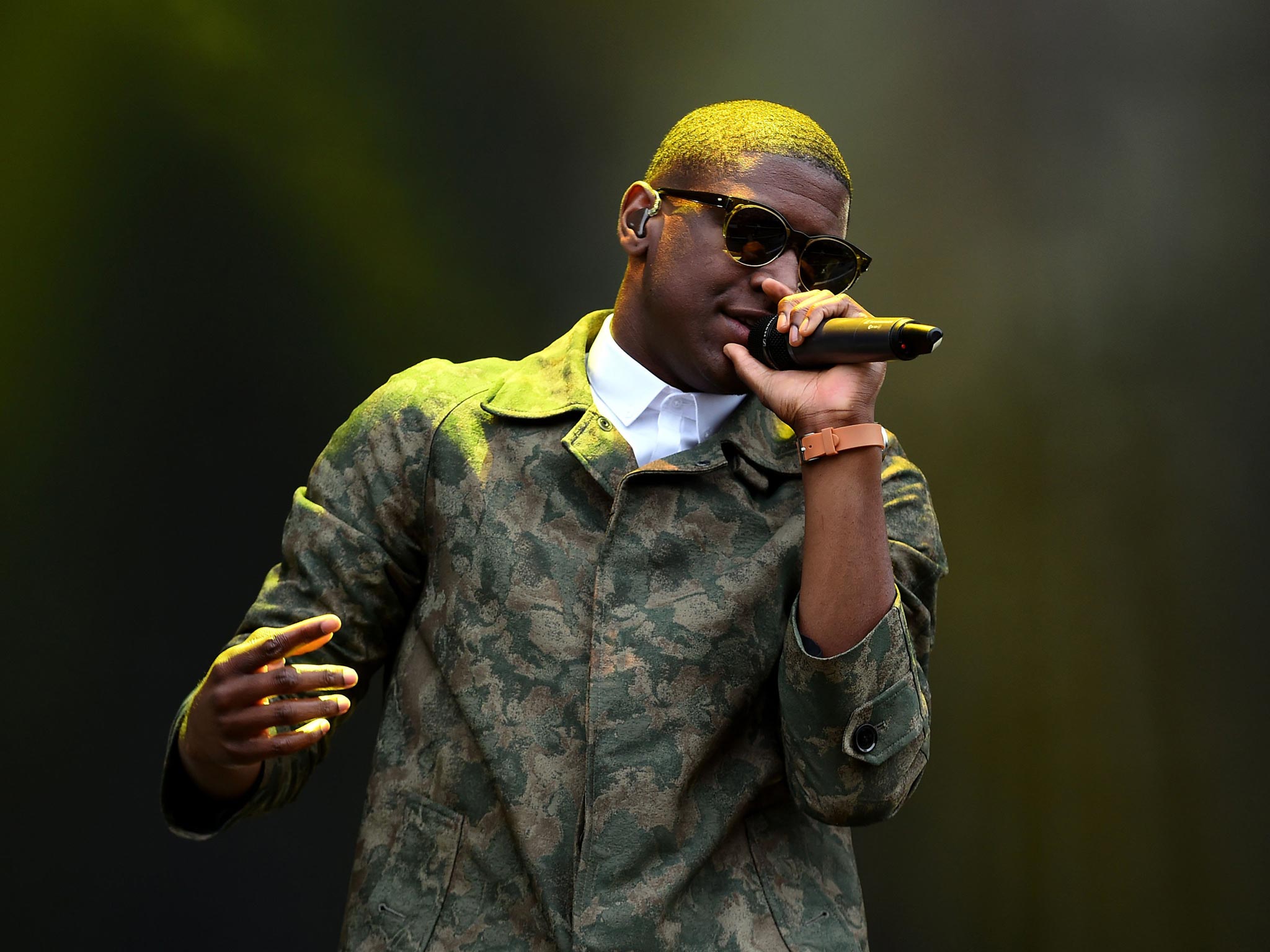 Labrinth performing on stage during day one of the Wireless Festival at Perry Park, Birmingham