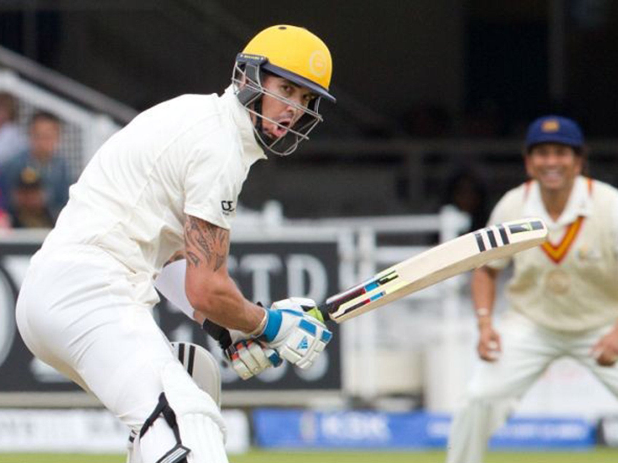 Yellow fever: Kevin Pietersen is stumped at Lord’s yesterday