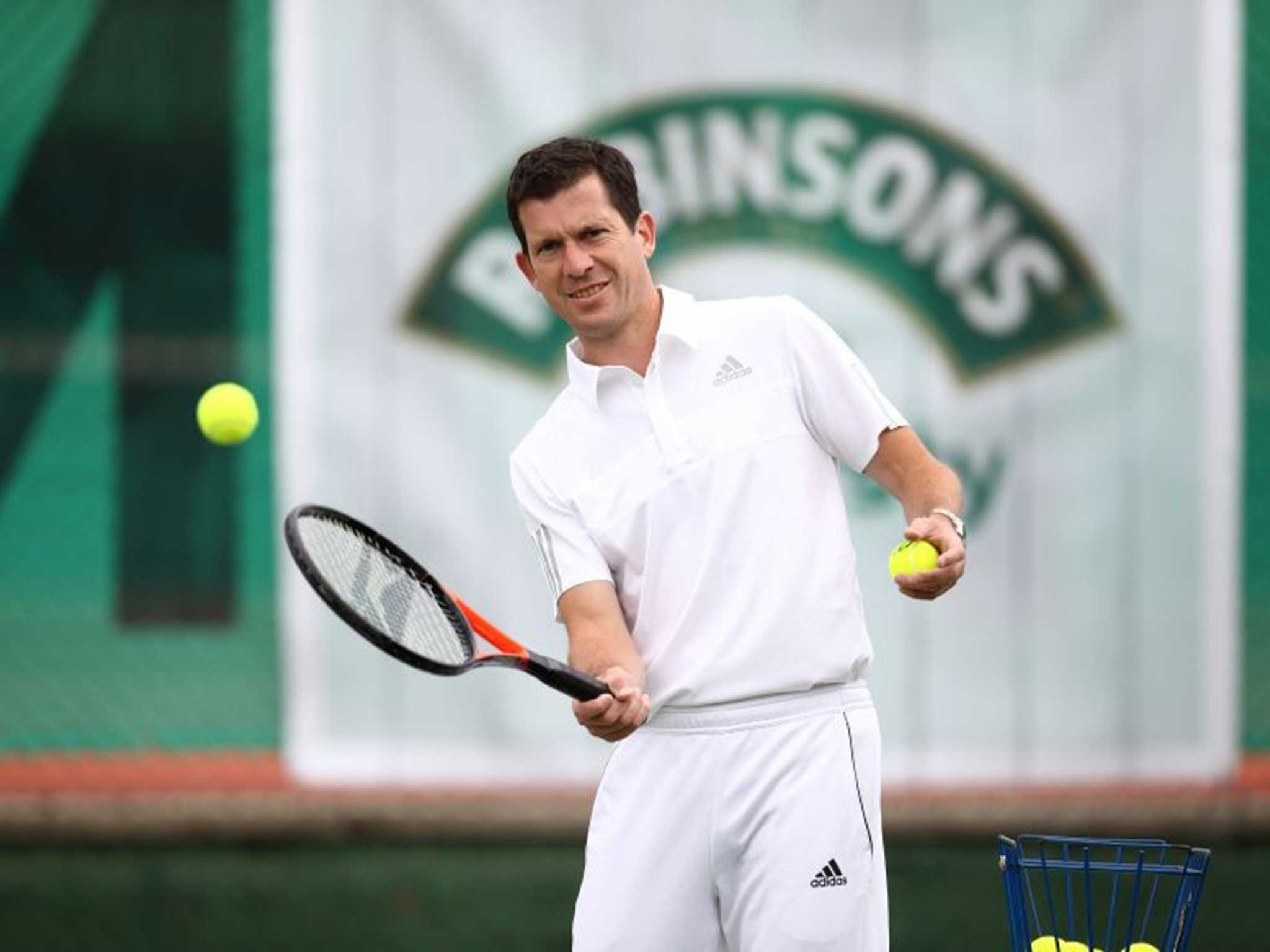Henman earlier this week