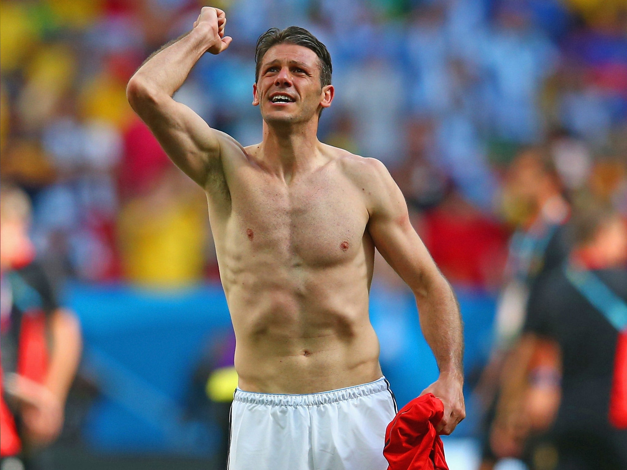 Martin Demichelis justified selection with a towering defensive performance against Belgium (Getty)