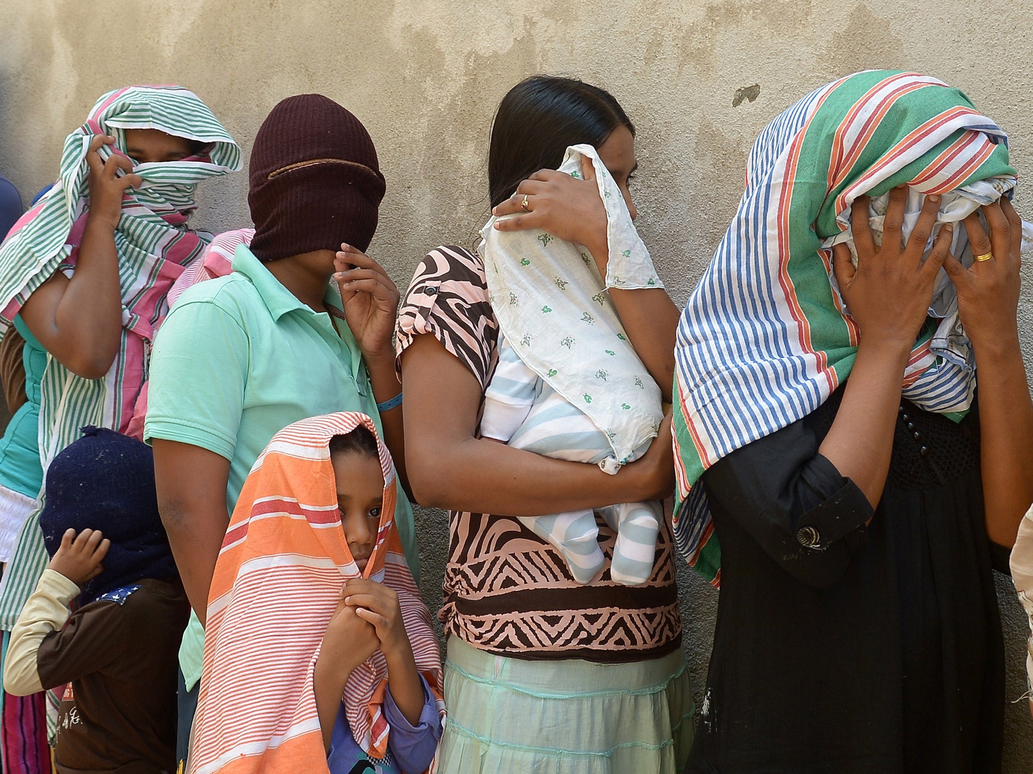 Sri Lankan asylum seekers that were sent back by Australia earlier this month (Getty)