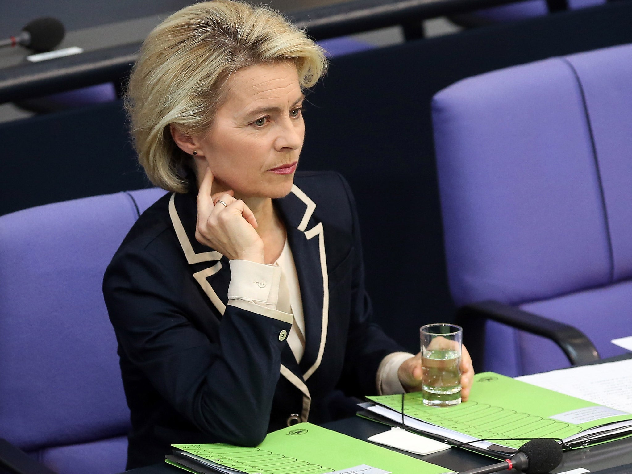 The German Defence Minister, Ursula von der Leyen