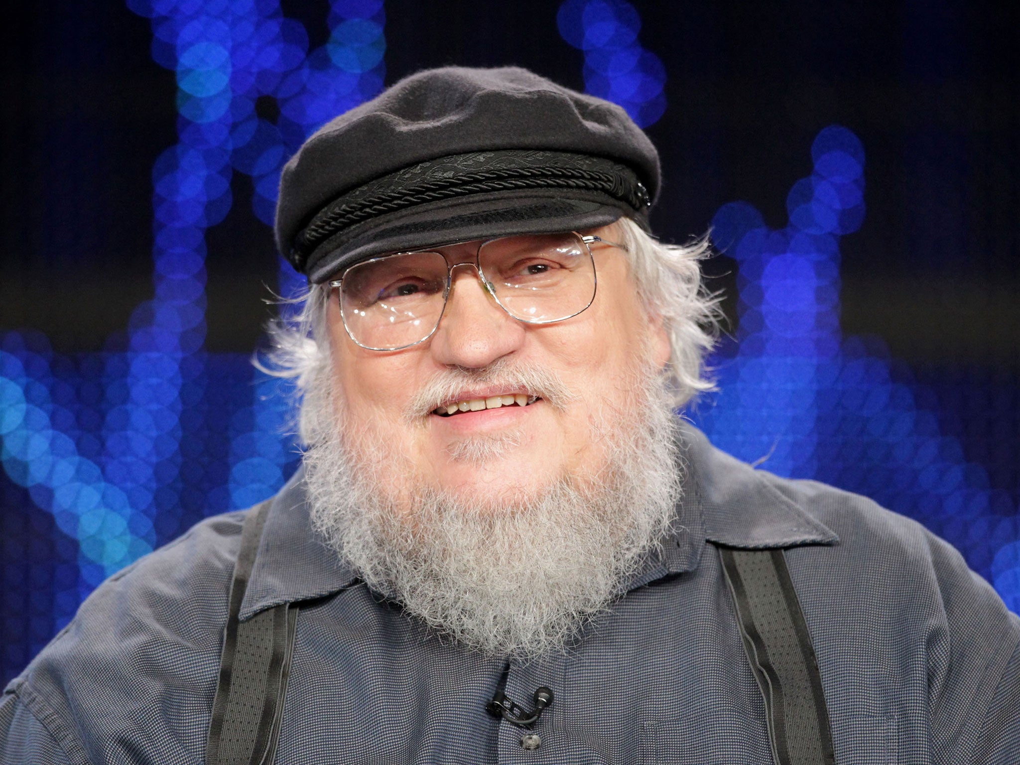 George RR Martin speaking during a Game of Thrones panel