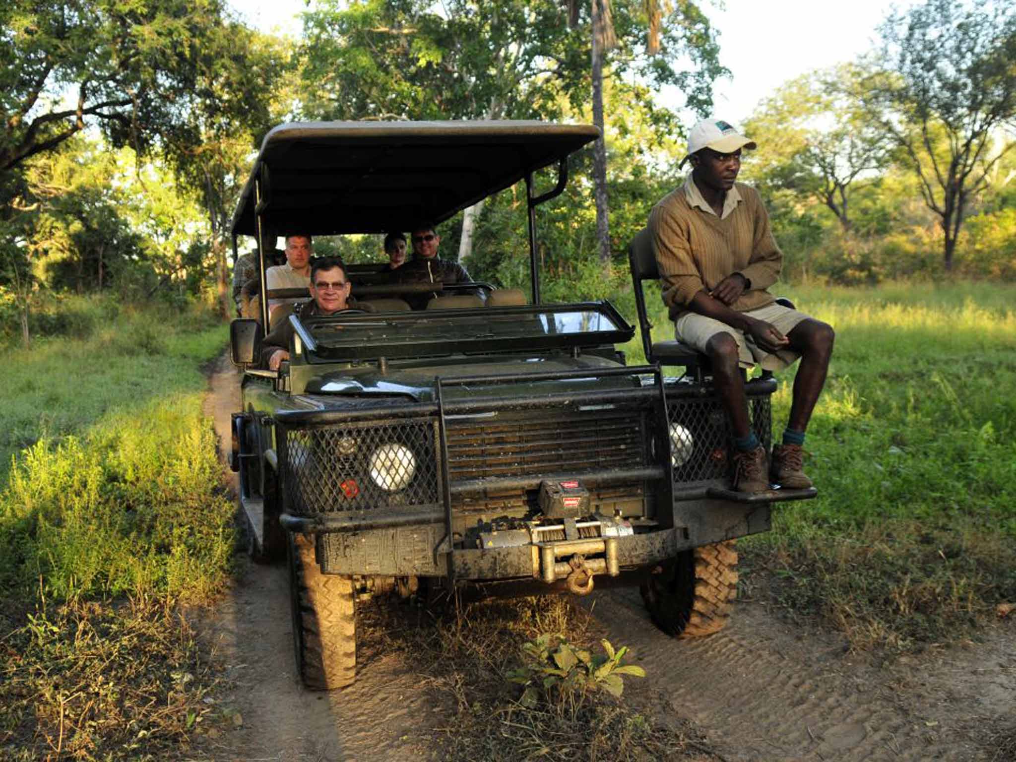 Driving through the Niassa Reserve